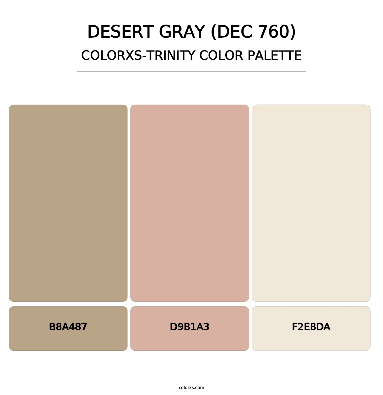 Desert Gray (DEC 760) - Colorxs Trinity Palette