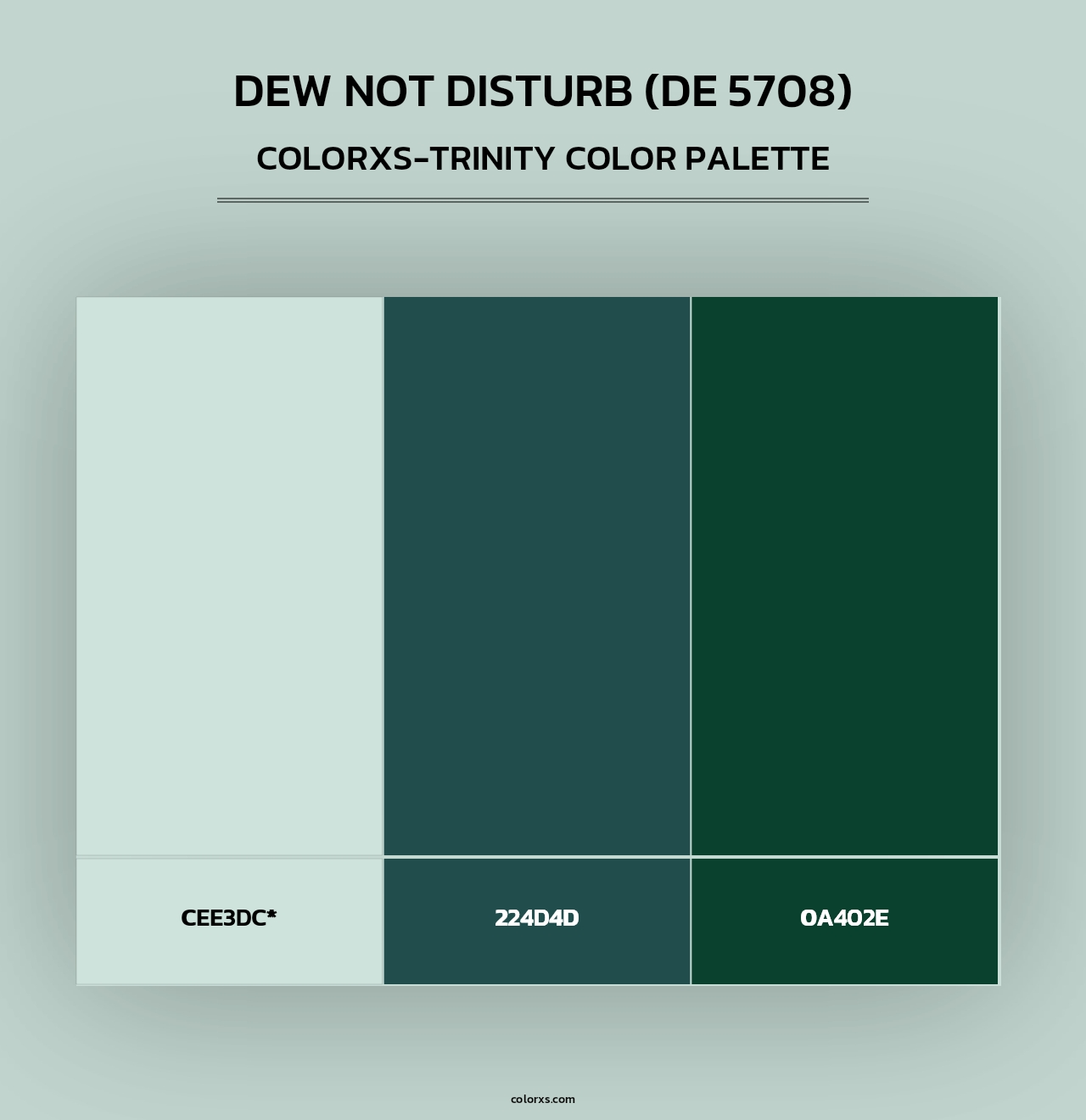 Dew Not Disturb (DE 5708) - Colorxs Trinity Palette