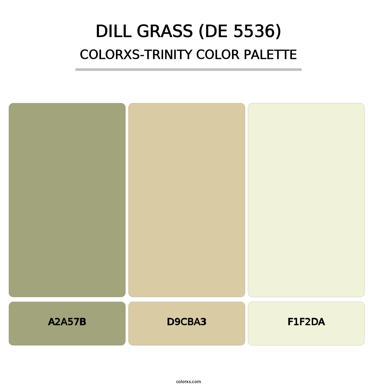 Dill Grass (DE 5536) - Colorxs Trinity Palette