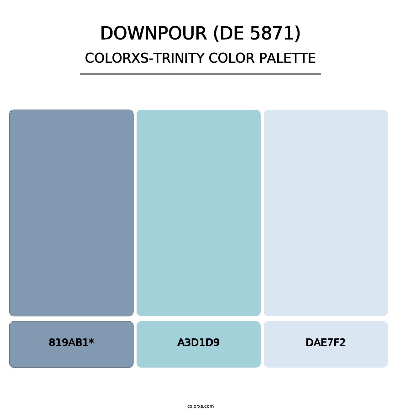Downpour (DE 5871) - Colorxs Trinity Palette