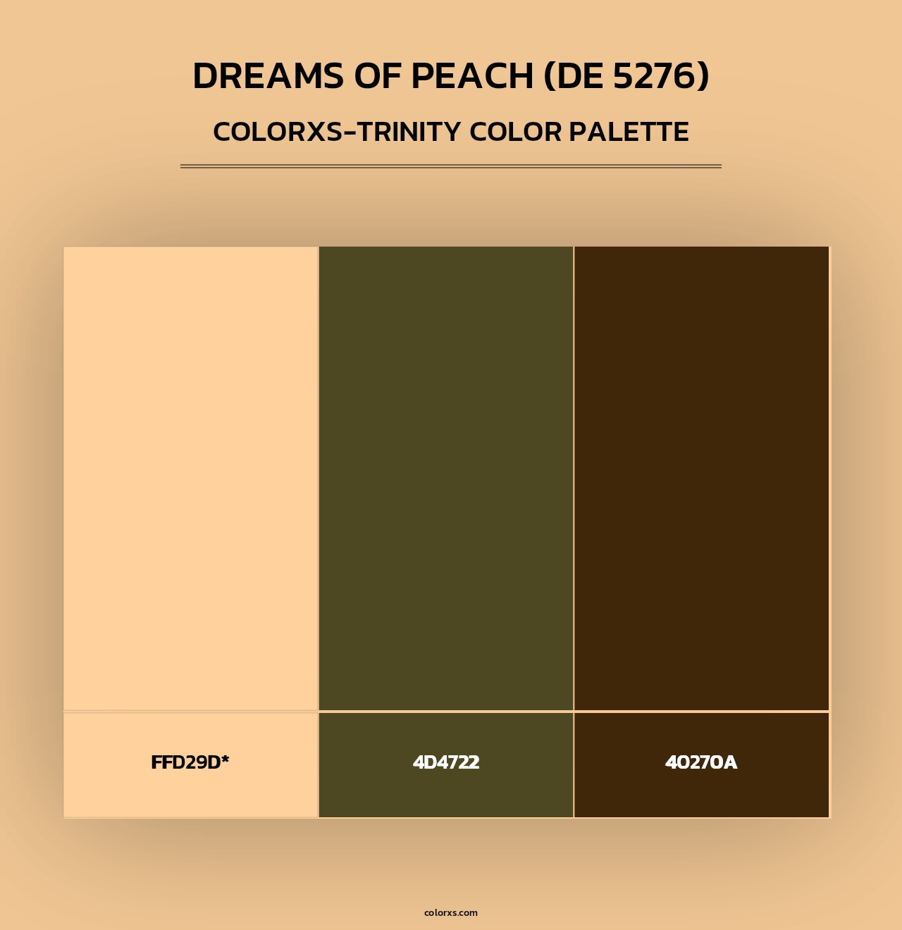 Dreams of Peach (DE 5276) - Colorxs Trinity Palette