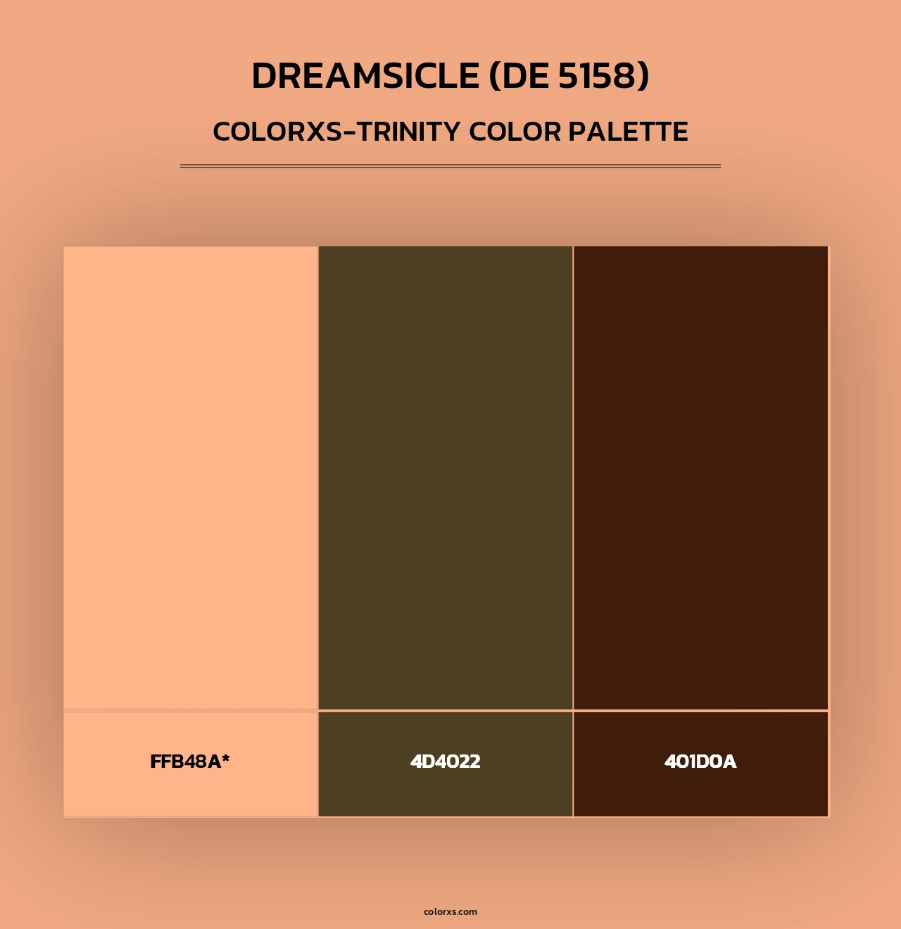 Dreamsicle (DE 5158) - Colorxs Trinity Palette