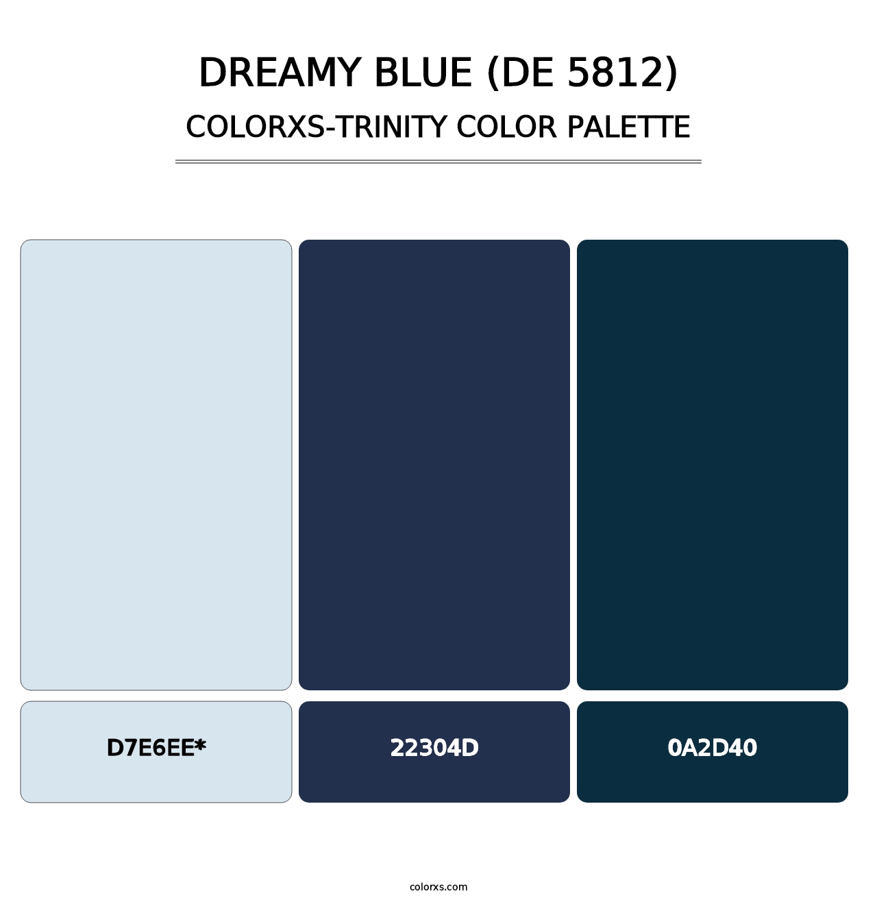 Dreamy Blue (DE 5812) - Colorxs Trinity Palette