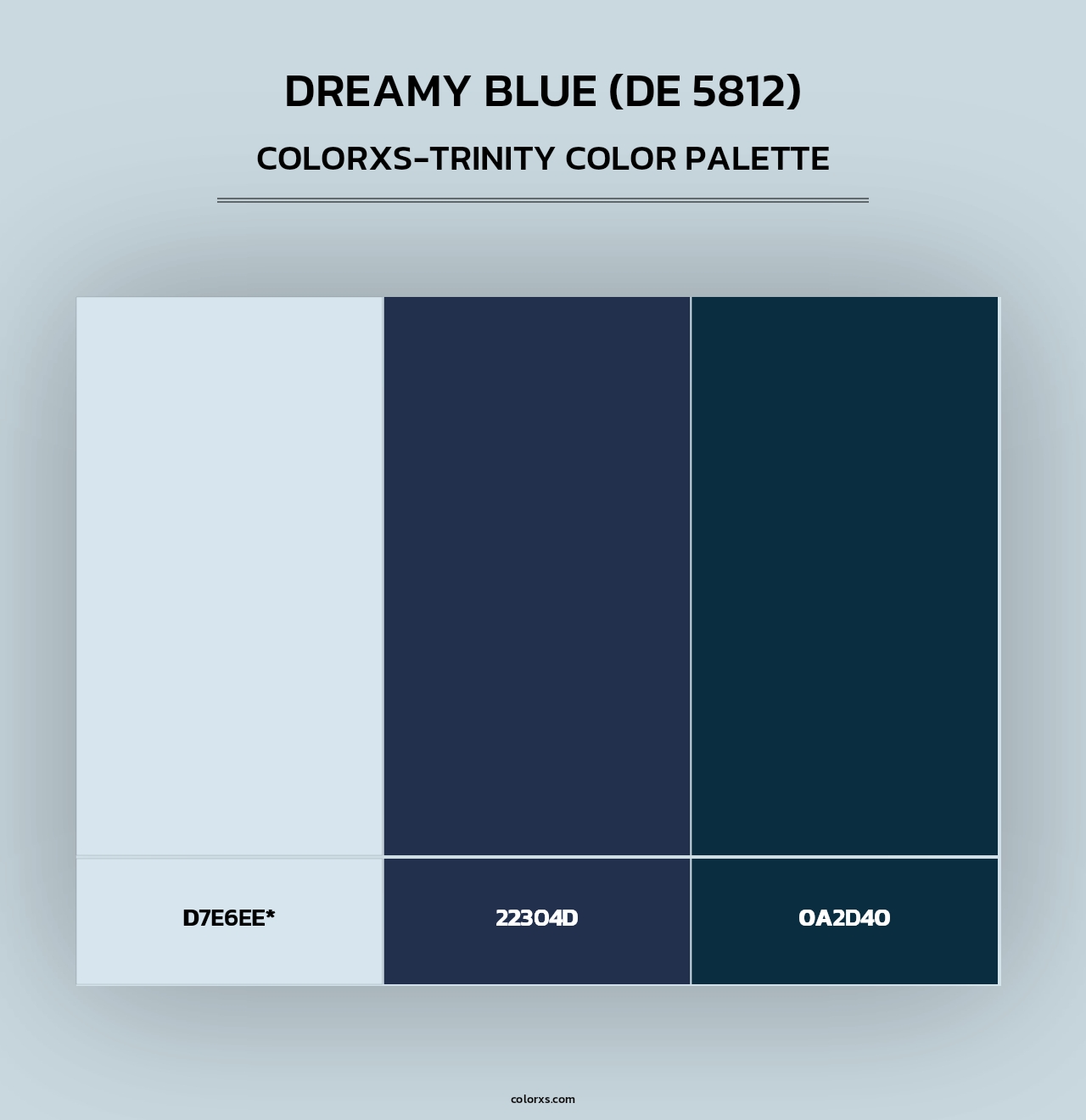 Dreamy Blue (DE 5812) - Colorxs Trinity Palette
