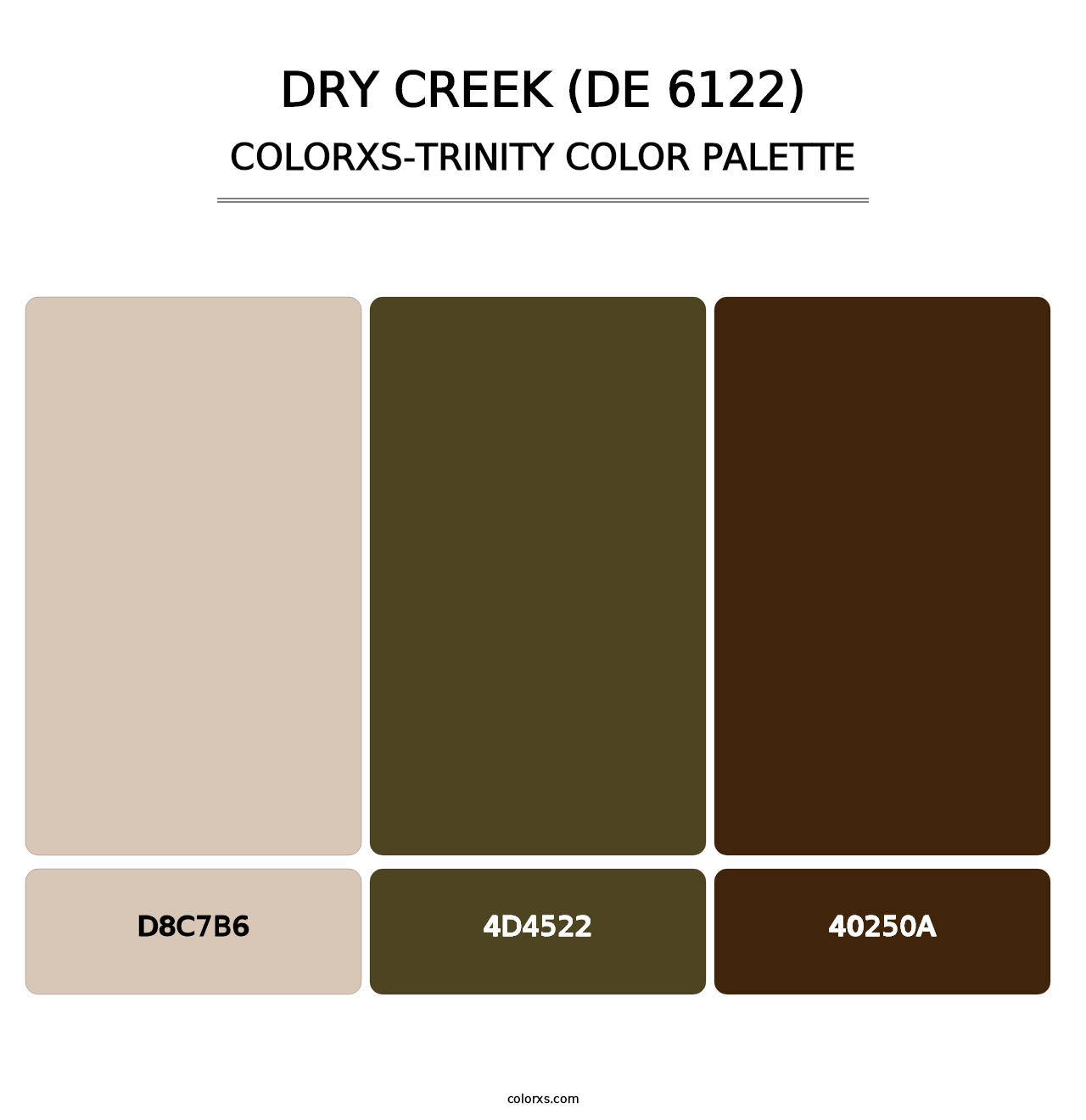 Dry Creek (DE 6122) - Colorxs Trinity Palette