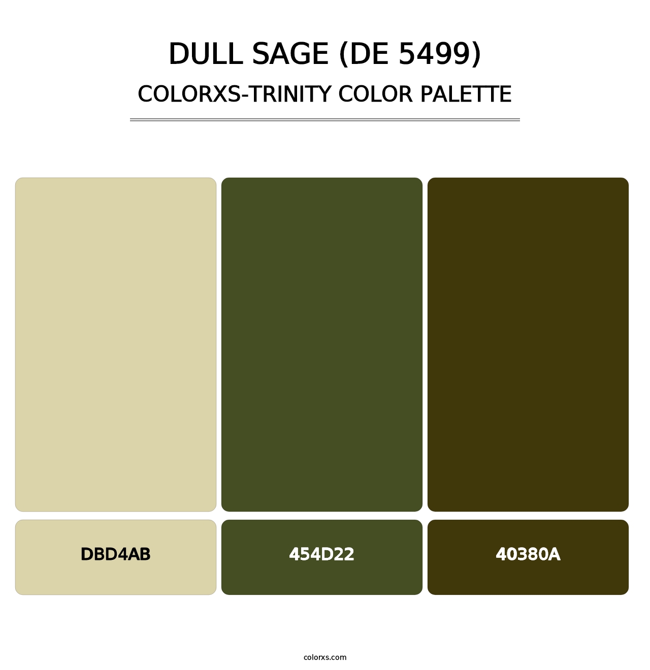 Dull Sage (DE 5499) - Colorxs Trinity Palette