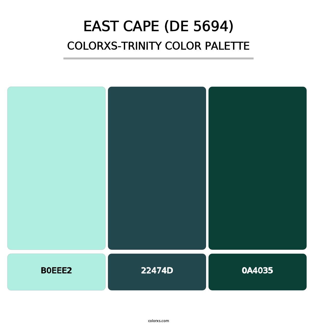 East Cape (DE 5694) - Colorxs Trinity Palette