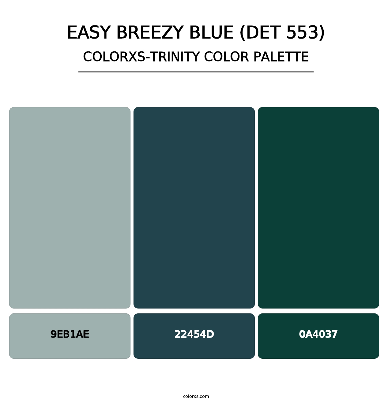 Easy Breezy Blue (DET 553) - Colorxs Trinity Palette