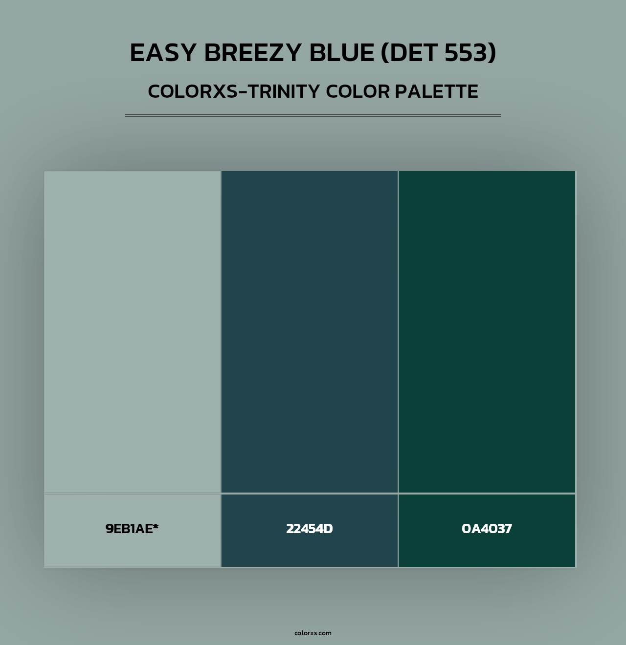 Easy Breezy Blue (DET 553) - Colorxs Trinity Palette