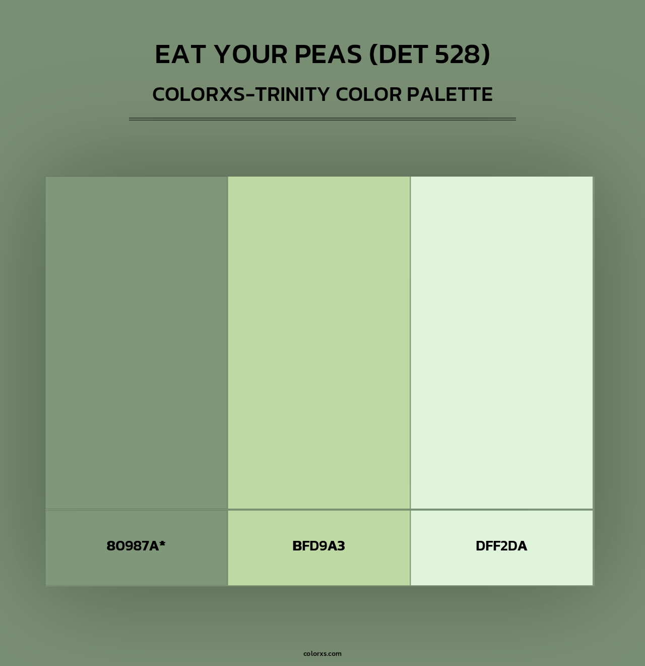 Eat Your Peas (DET 528) - Colorxs Trinity Palette