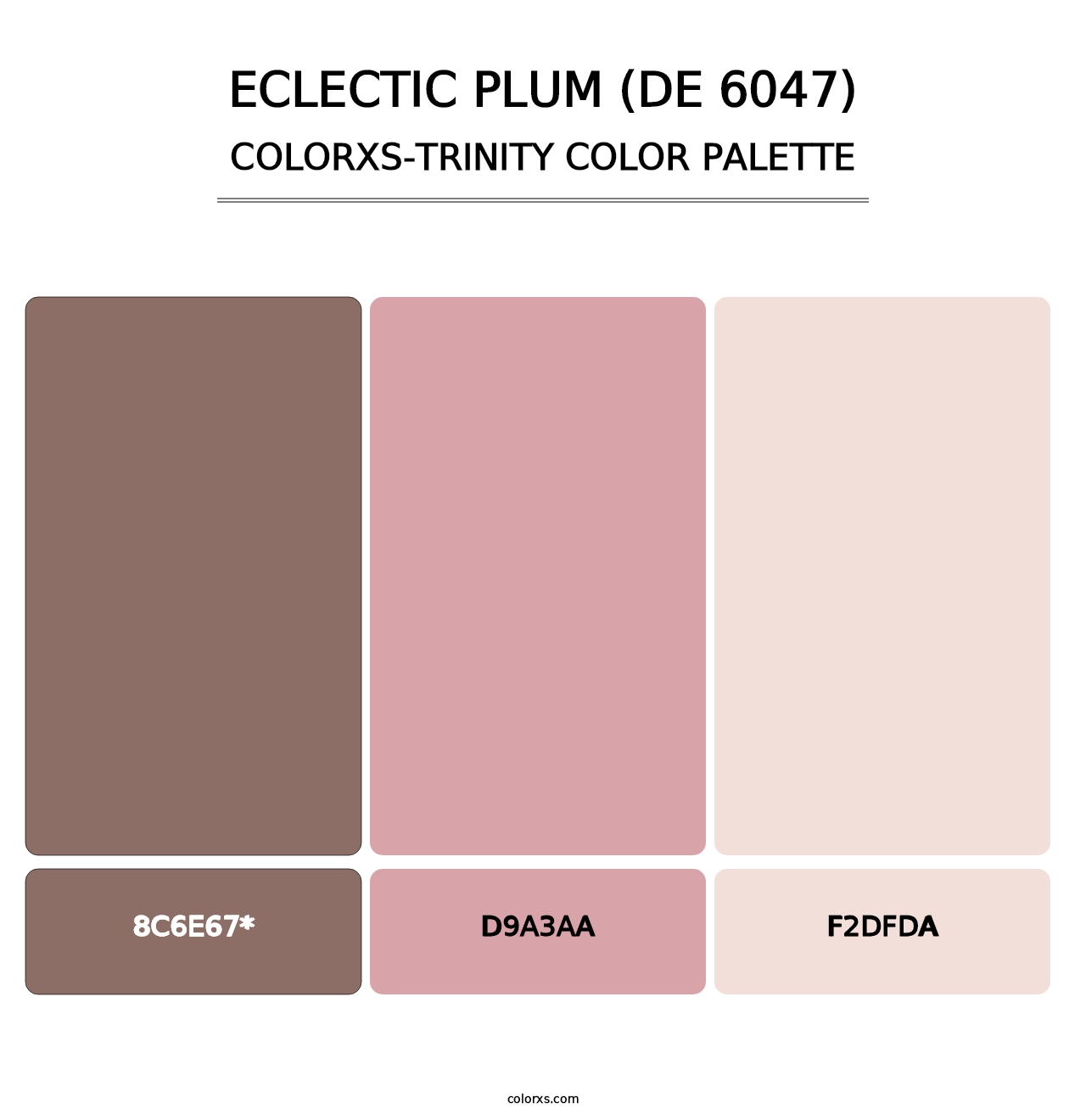 Eclectic Plum (DE 6047) - Colorxs Trinity Palette