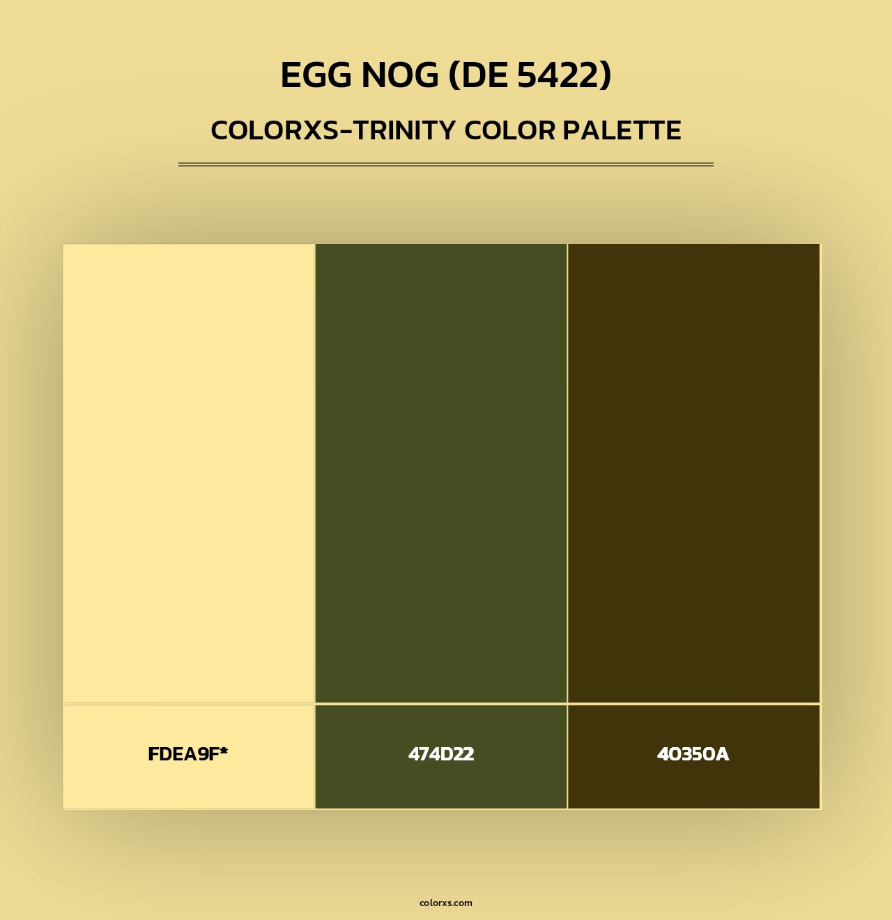 Egg Nog (DE 5422) - Colorxs Trinity Palette