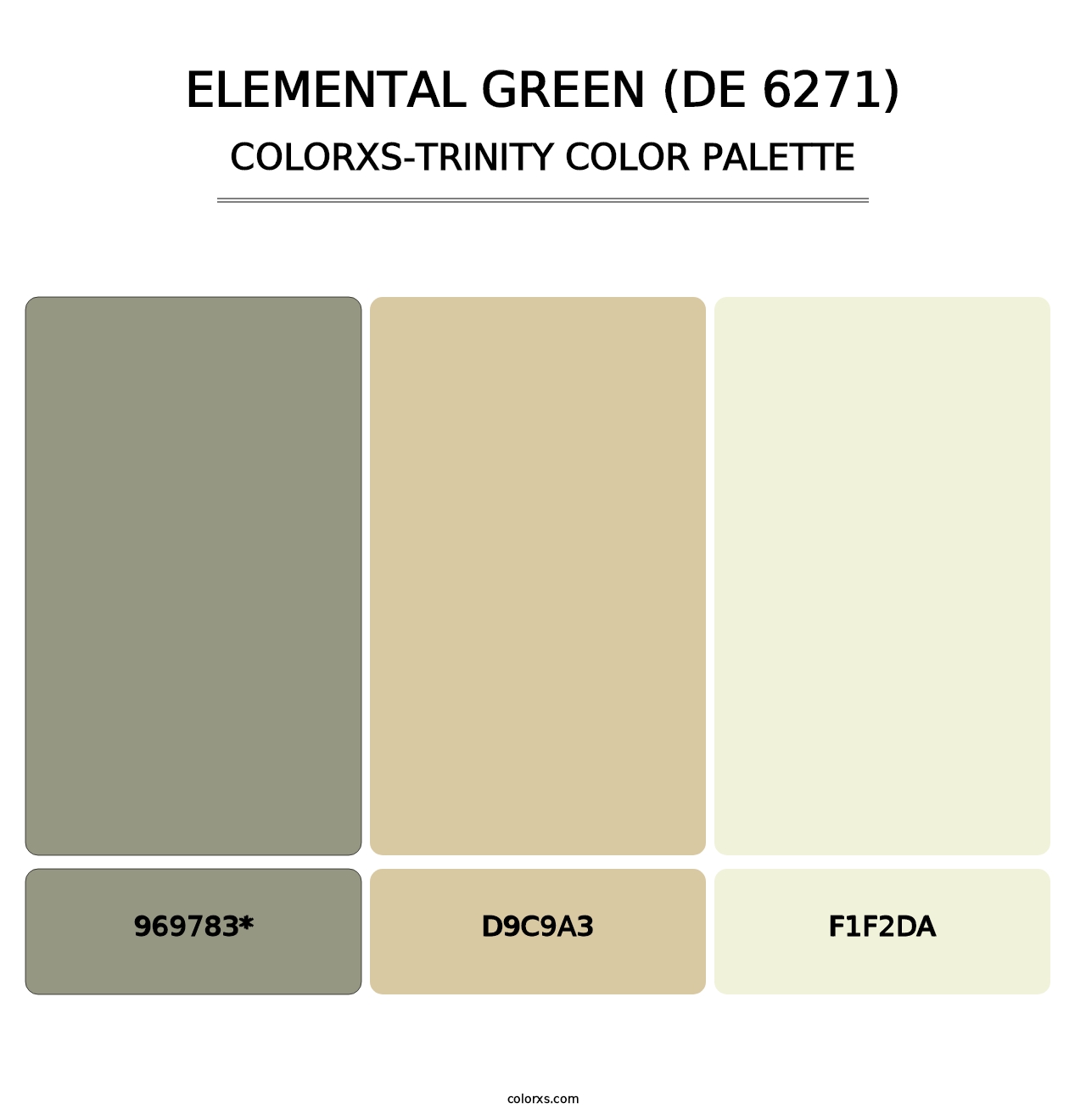 Elemental Green (DE 6271) - Colorxs Trinity Palette
