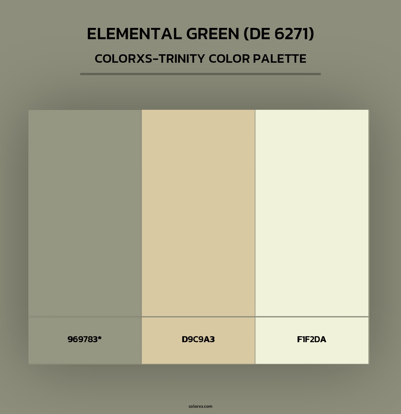 Elemental Green (DE 6271) - Colorxs Trinity Palette