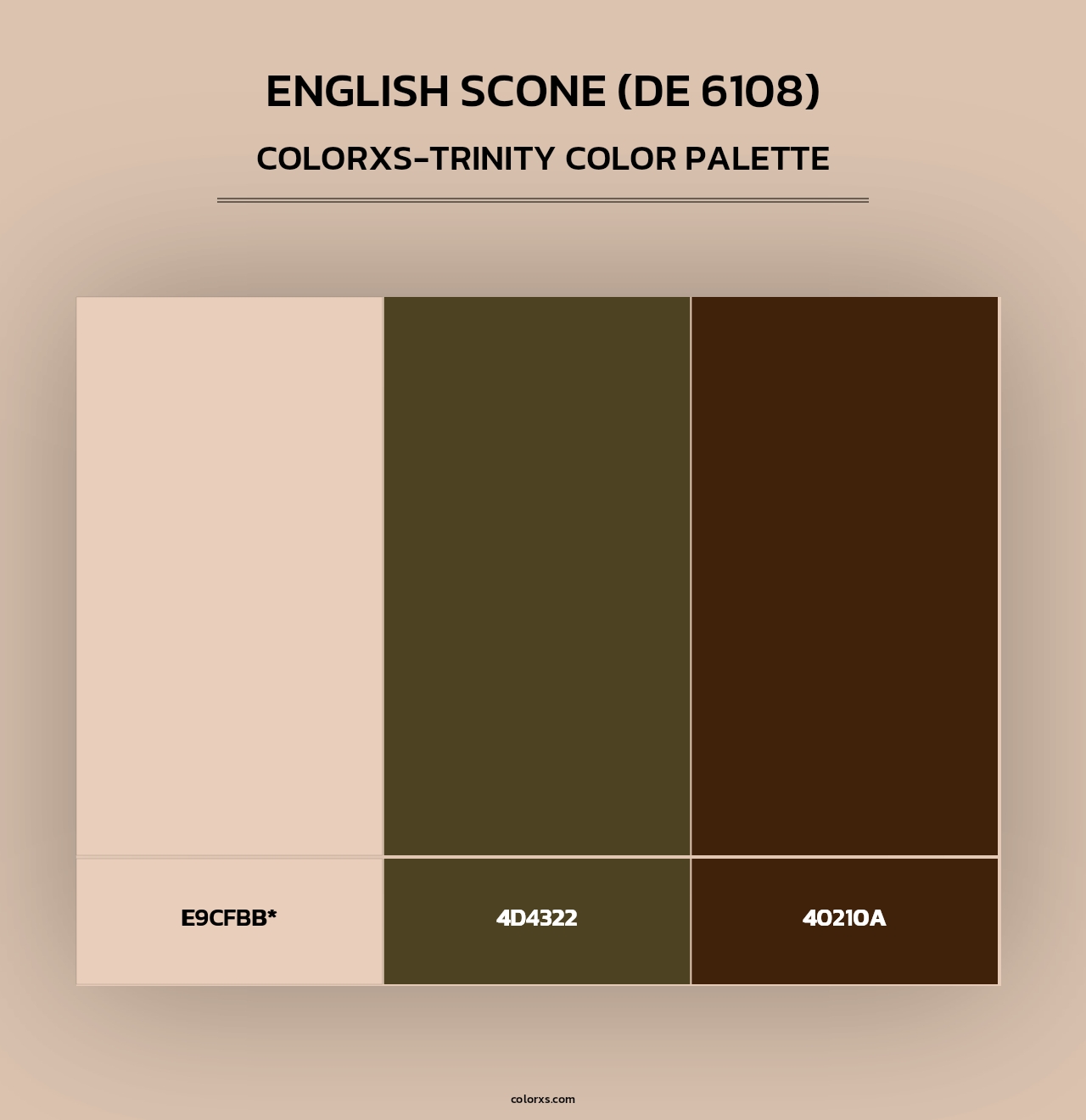English Scone (DE 6108) - Colorxs Trinity Palette