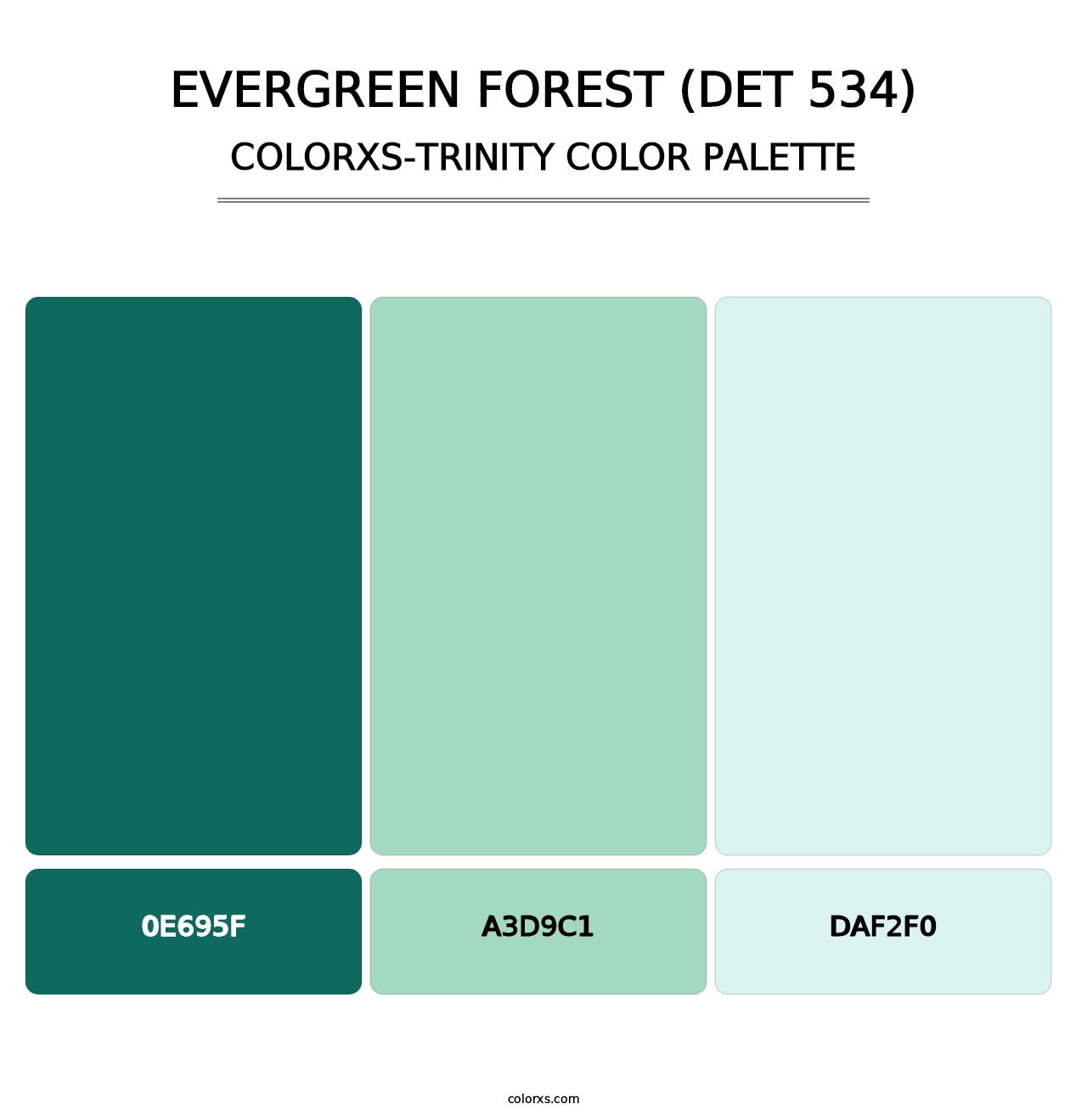 Evergreen Forest (DET 534) - Colorxs Trinity Palette