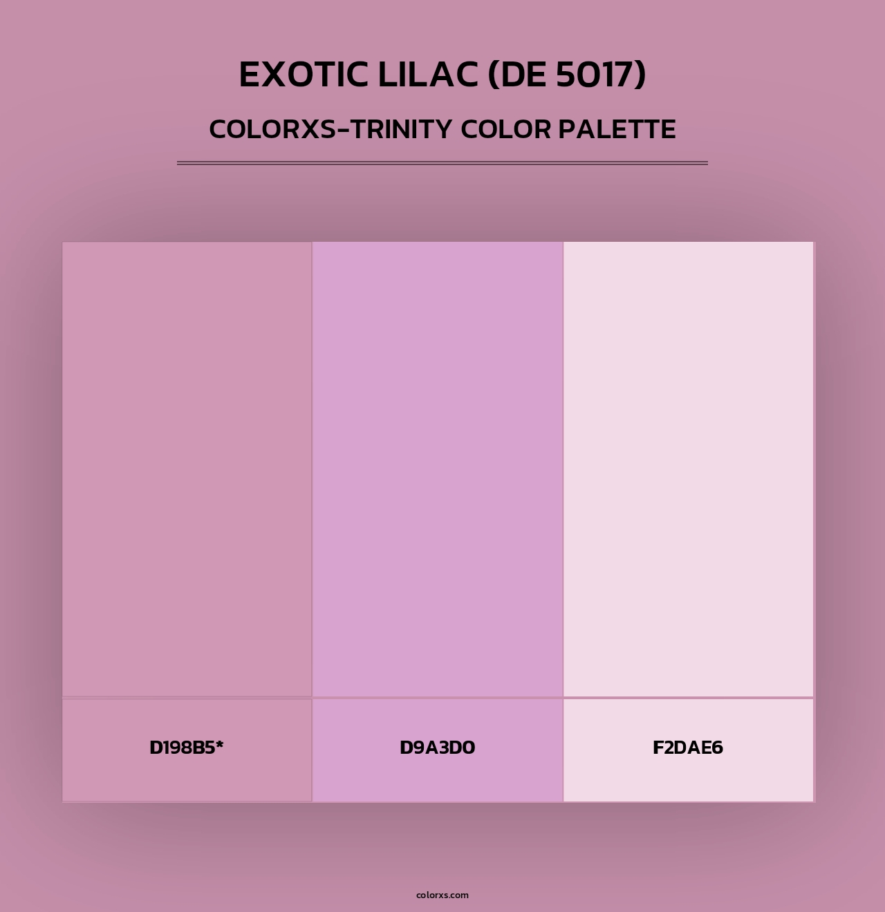 Exotic Lilac (DE 5017) - Colorxs Trinity Palette