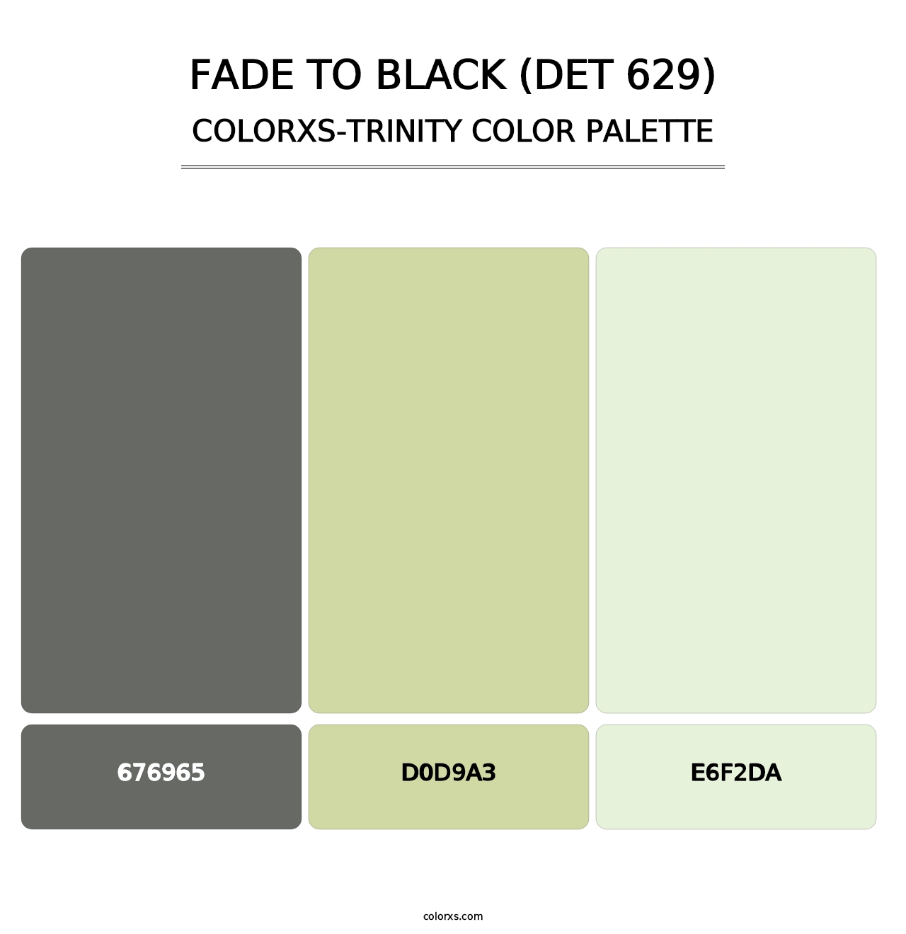 Fade to Black (DET 629) - Colorxs Trinity Palette
