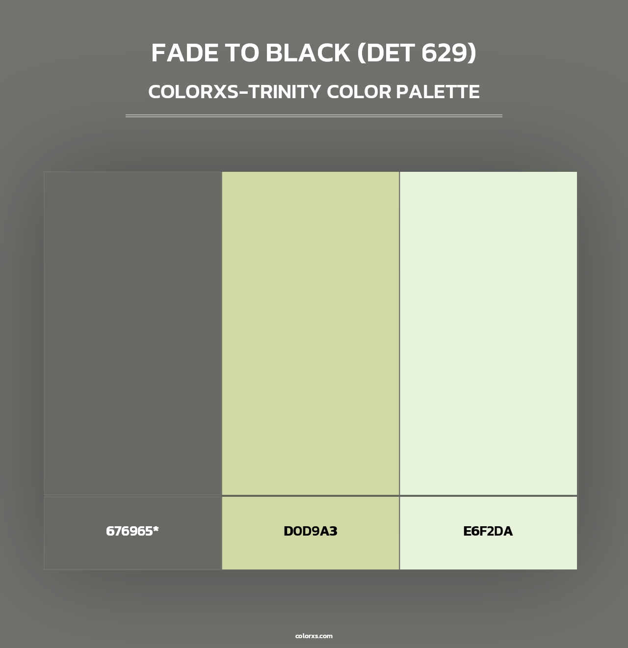 Fade to Black (DET 629) - Colorxs Trinity Palette