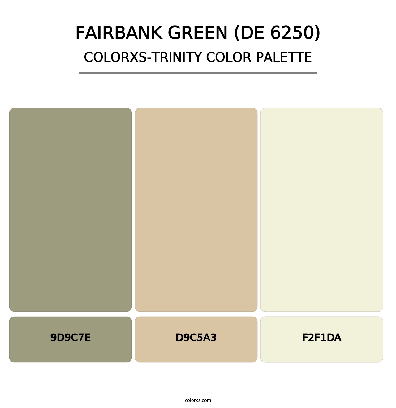 Fairbank Green (DE 6250) - Colorxs Trinity Palette
