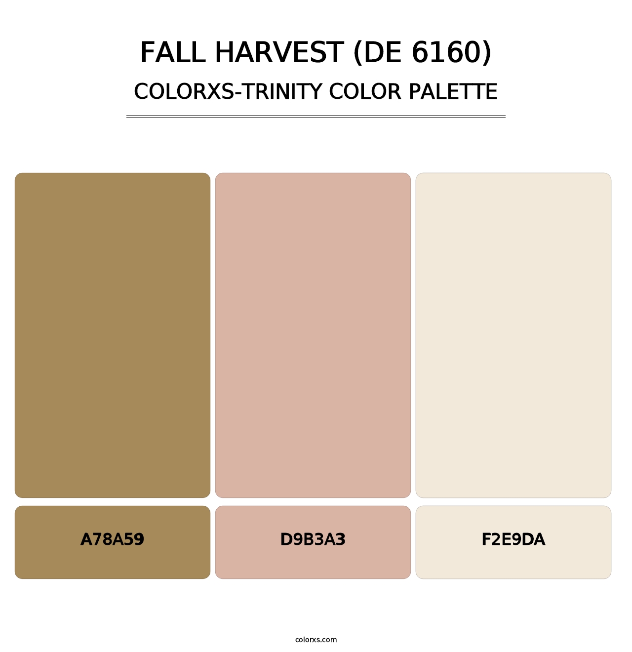 Fall Harvest (DE 6160) - Colorxs Trinity Palette