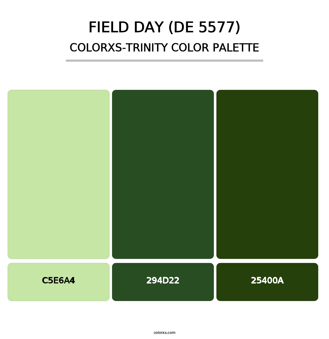 Field Day (DE 5577) - Colorxs Trinity Palette
