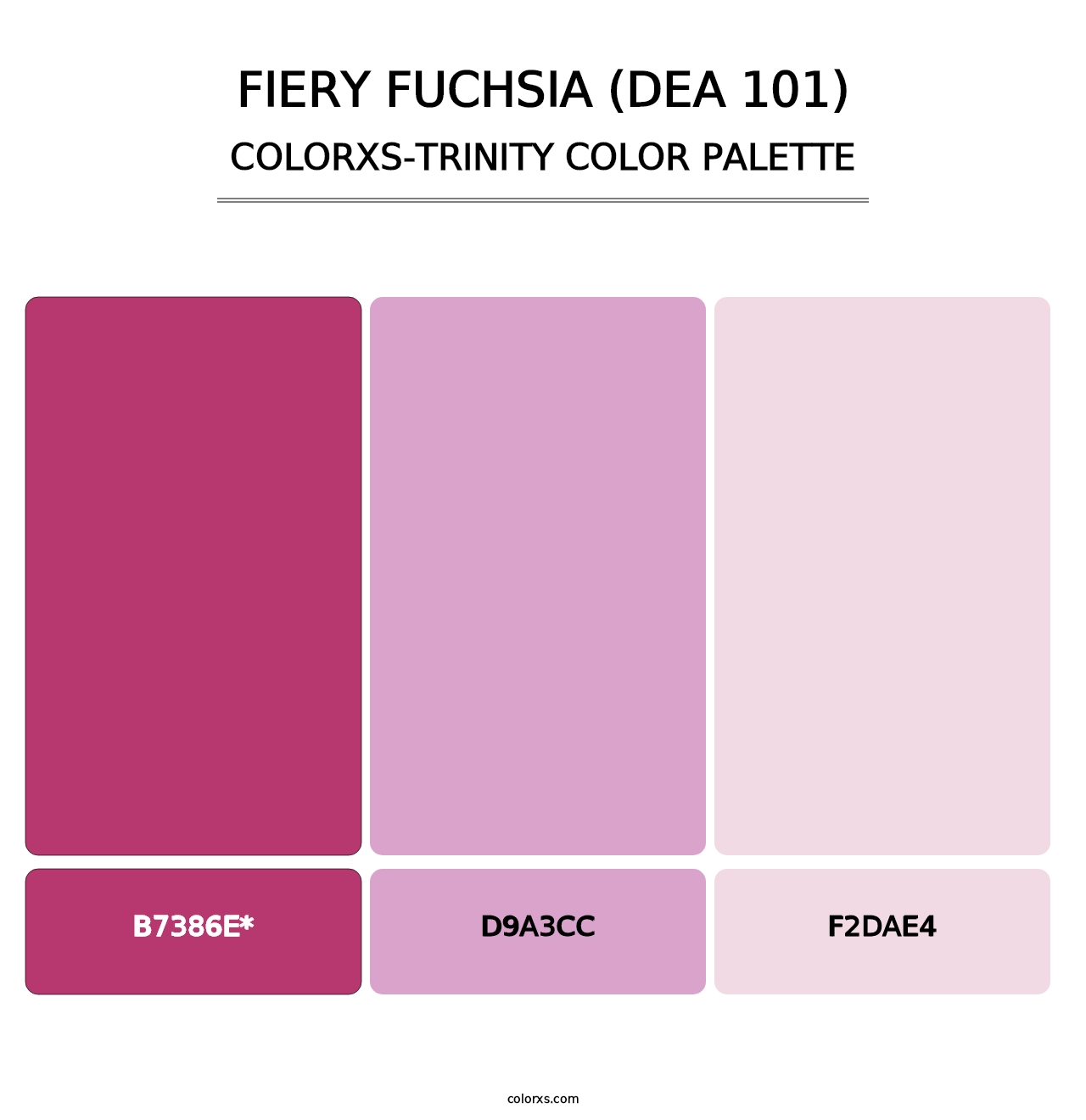 Fiery Fuchsia (DEA 101) - Colorxs Trinity Palette