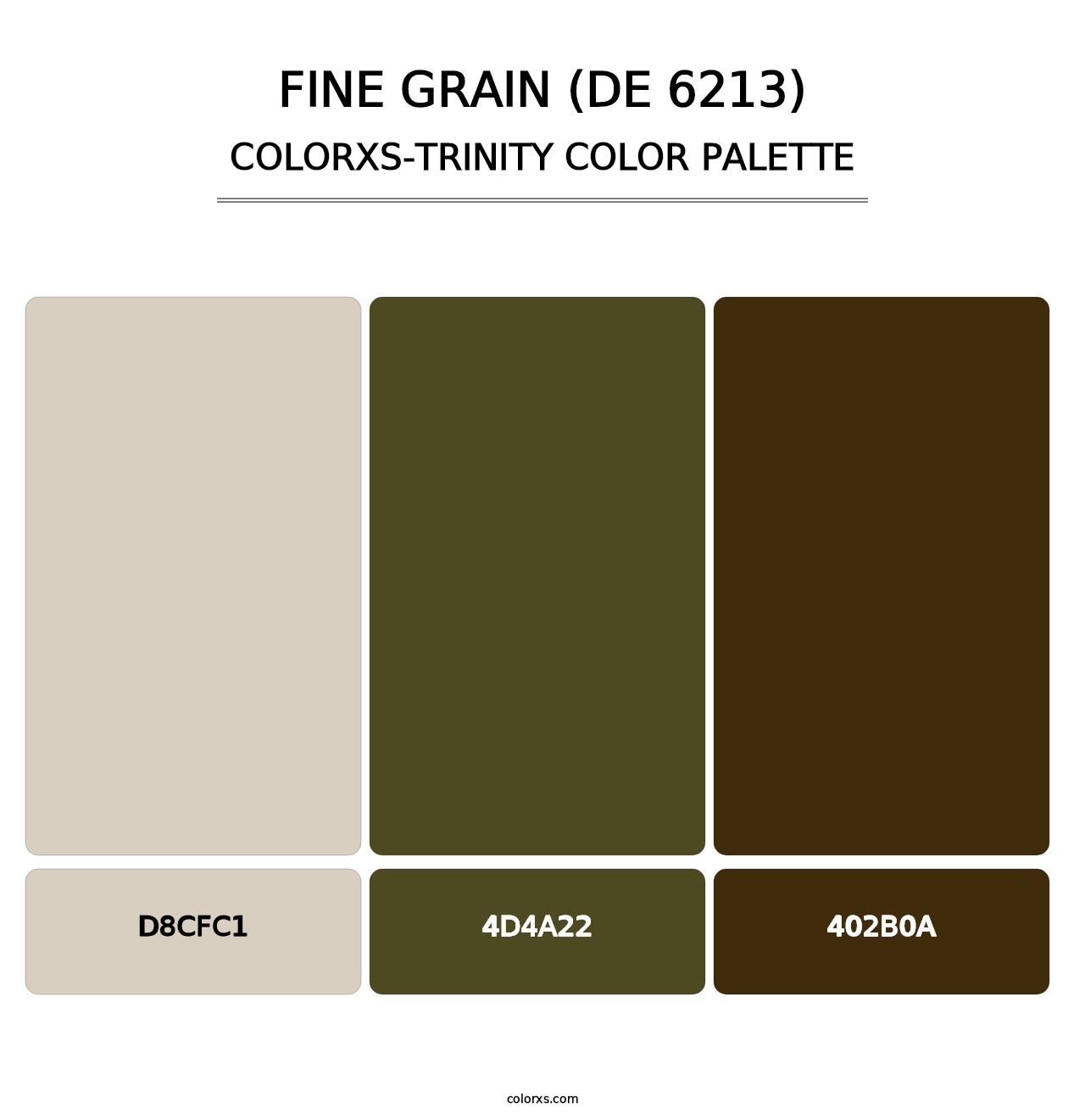 Fine Grain (DE 6213) - Colorxs Trinity Palette
