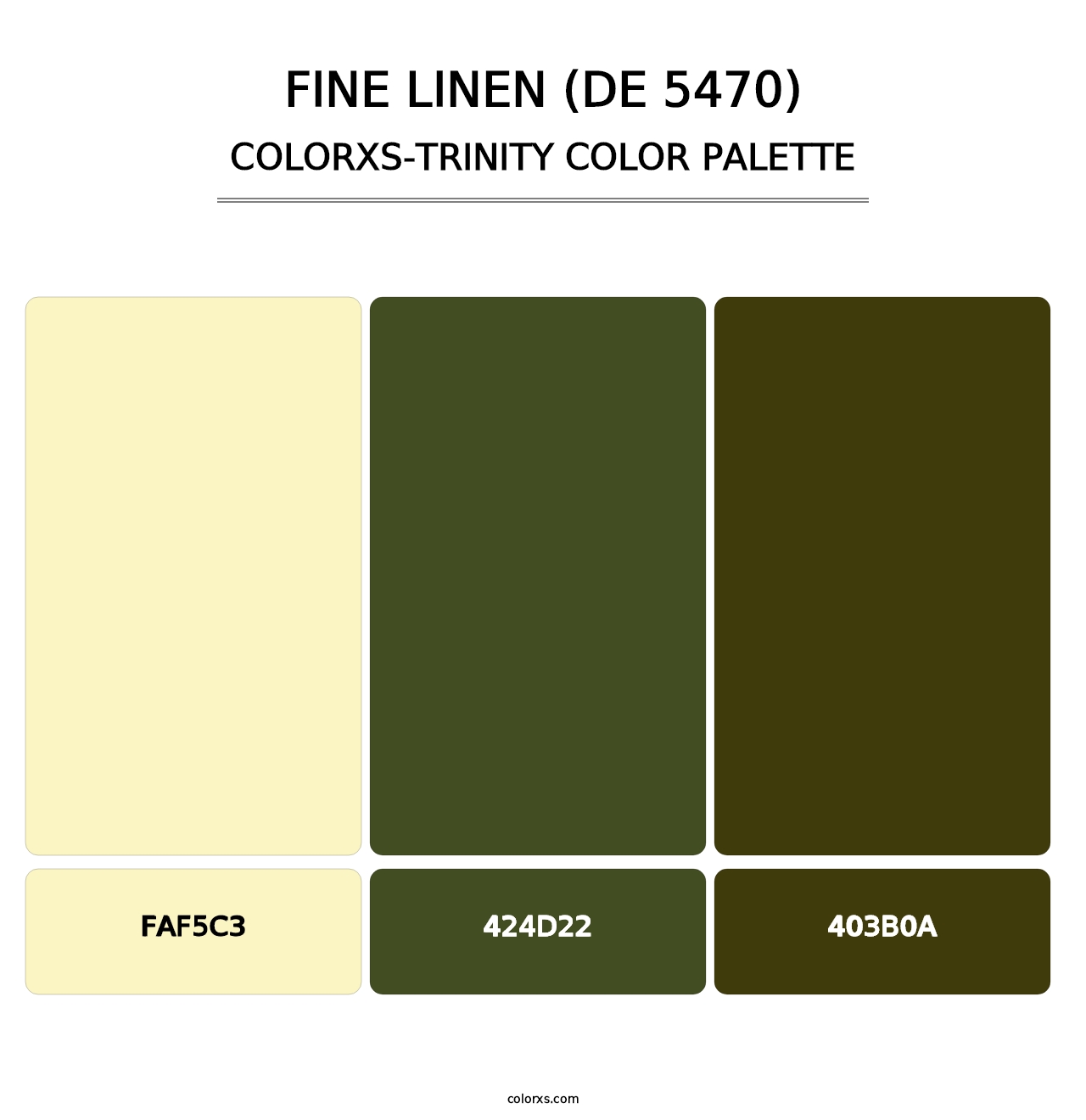 Fine Linen (DE 5470) - Colorxs Trinity Palette