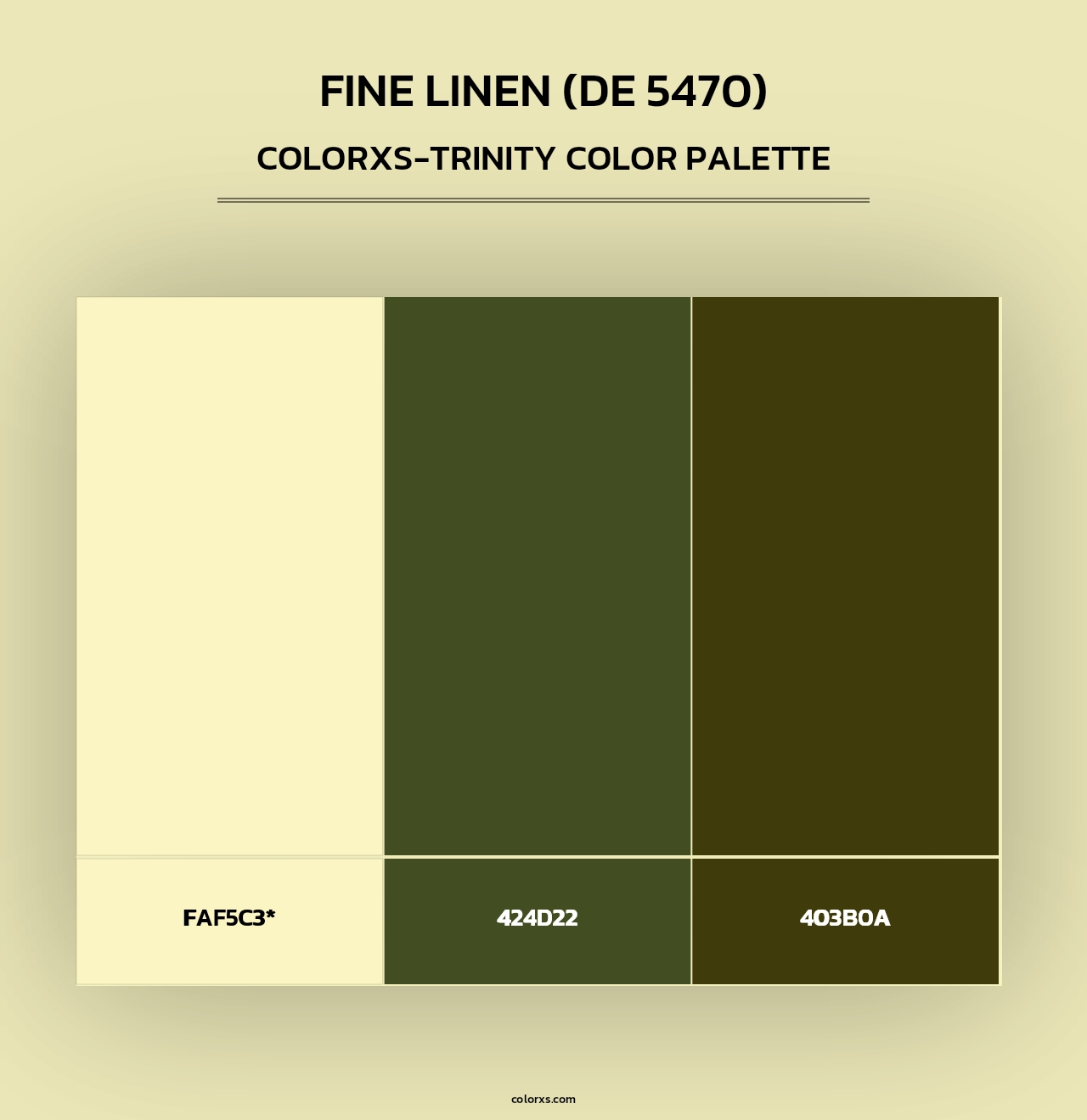 Fine Linen (DE 5470) - Colorxs Trinity Palette