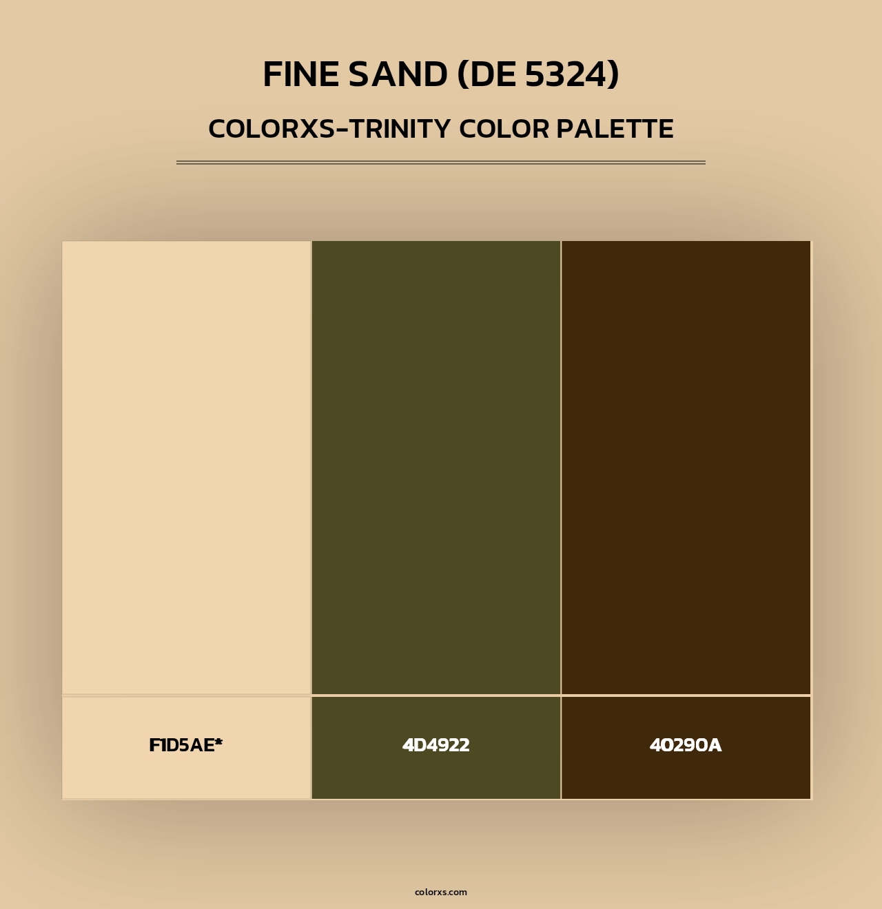 Fine Sand (DE 5324) - Colorxs Trinity Palette