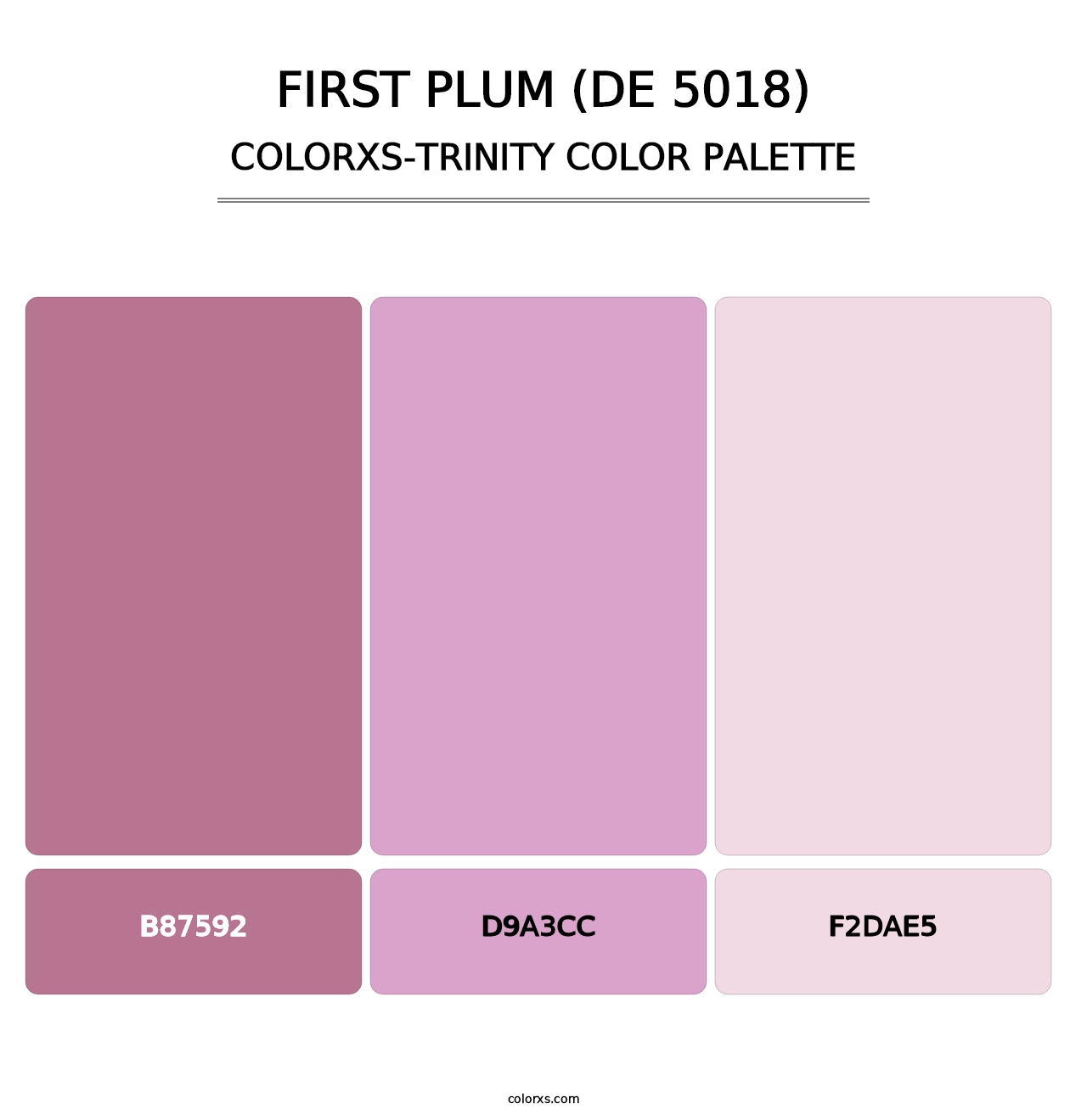 First Plum (DE 5018) - Colorxs Trinity Palette