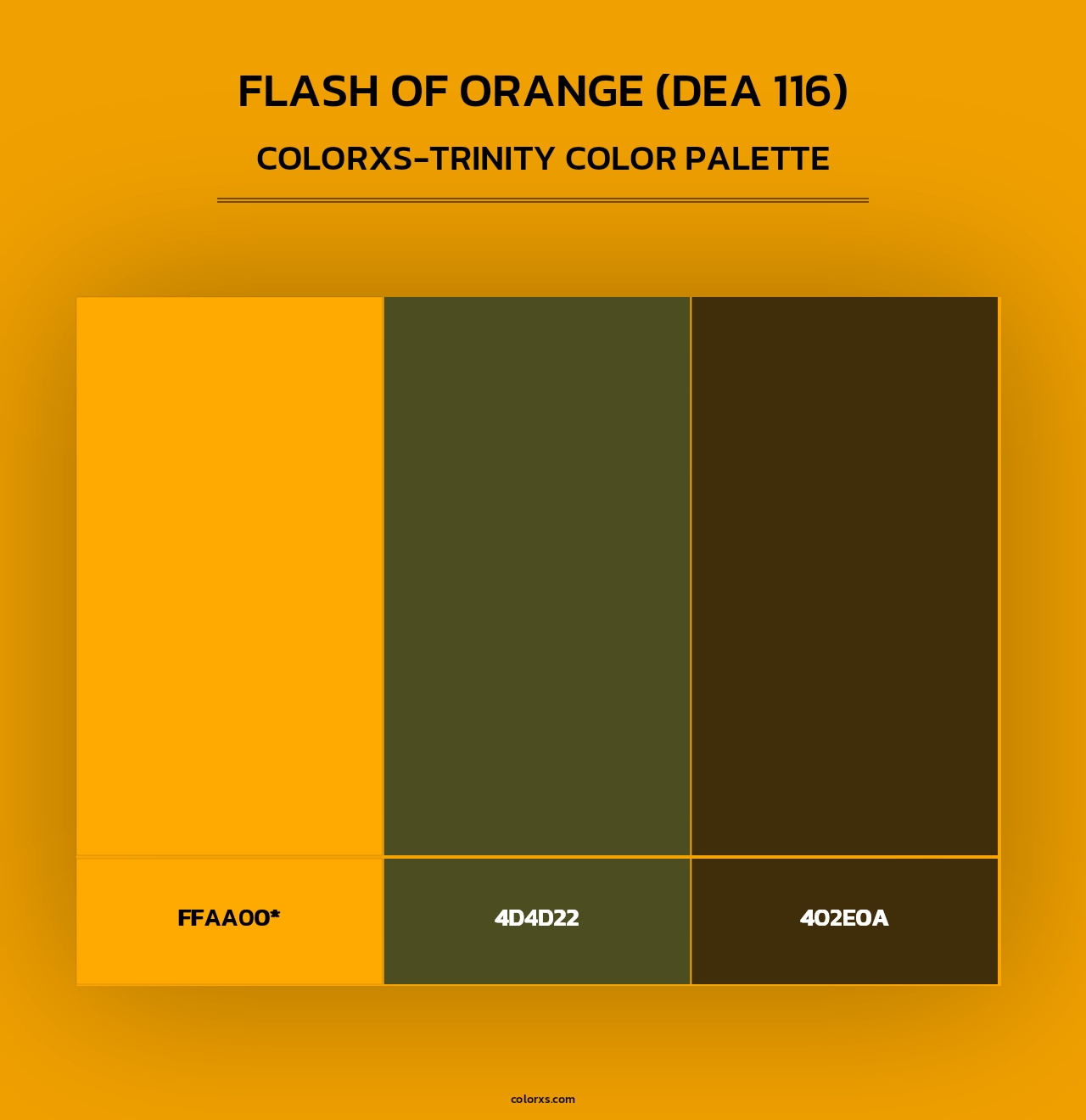 Flash of Orange (DEA 116) - Colorxs Trinity Palette