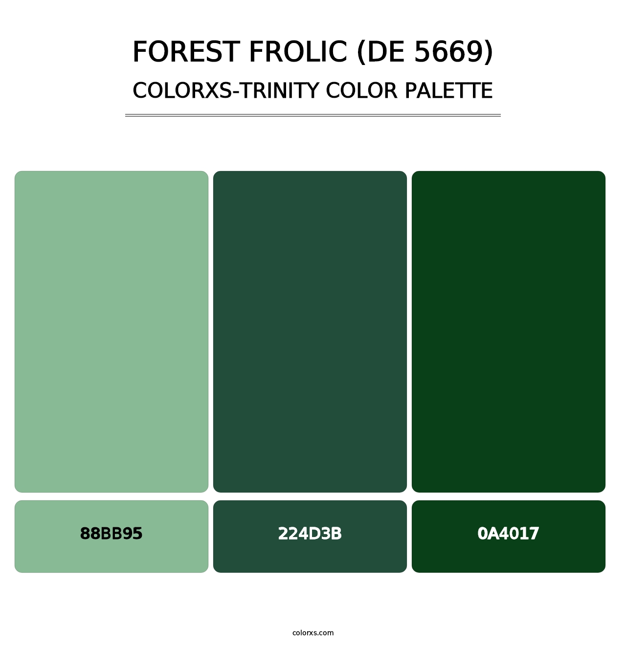 Forest Frolic (DE 5669) - Colorxs Trinity Palette