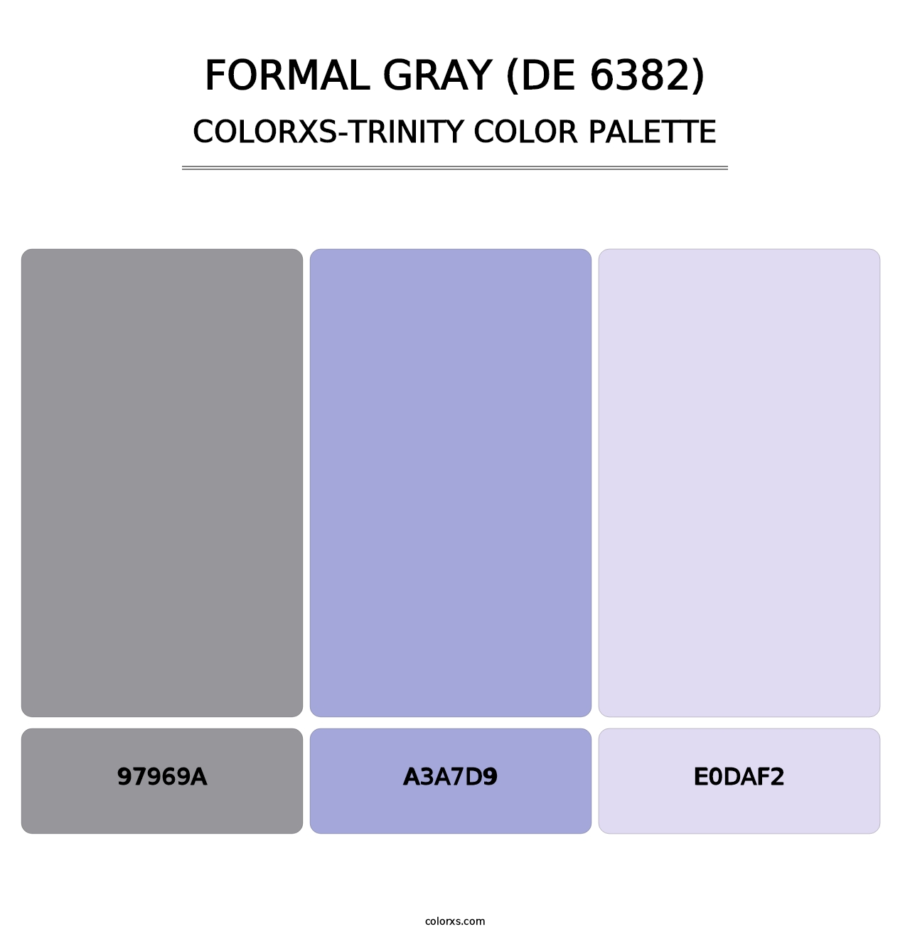 Formal Gray (DE 6382) - Colorxs Trinity Palette
