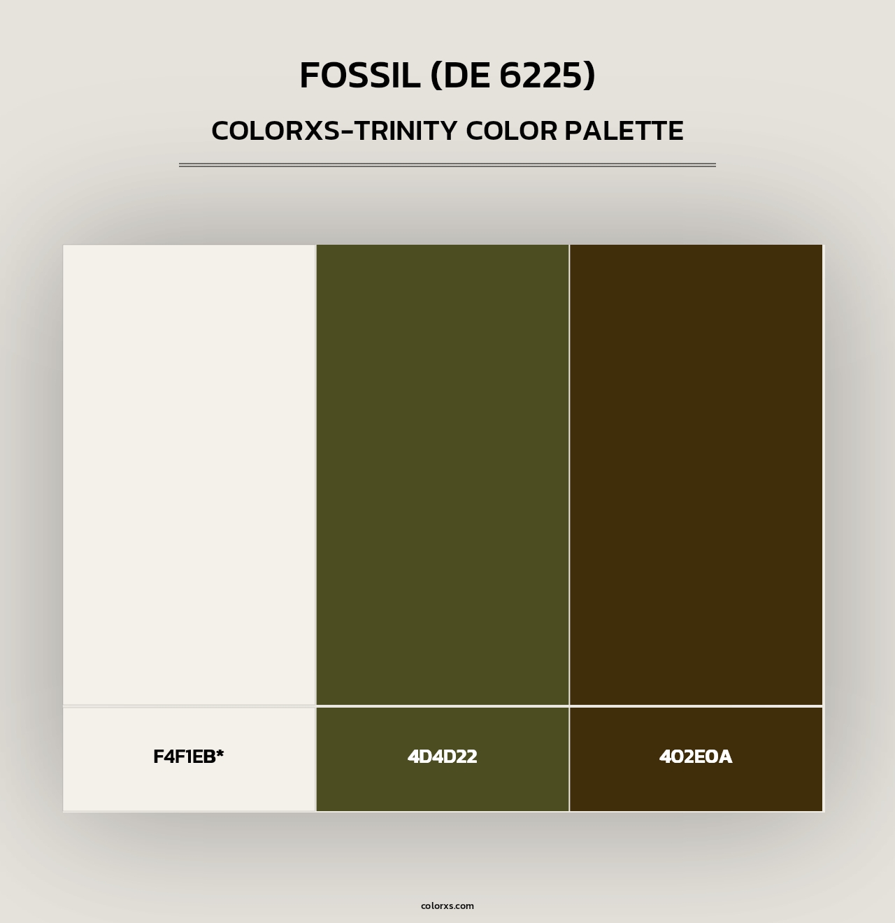 Fossil (DE 6225) - Colorxs Trinity Palette