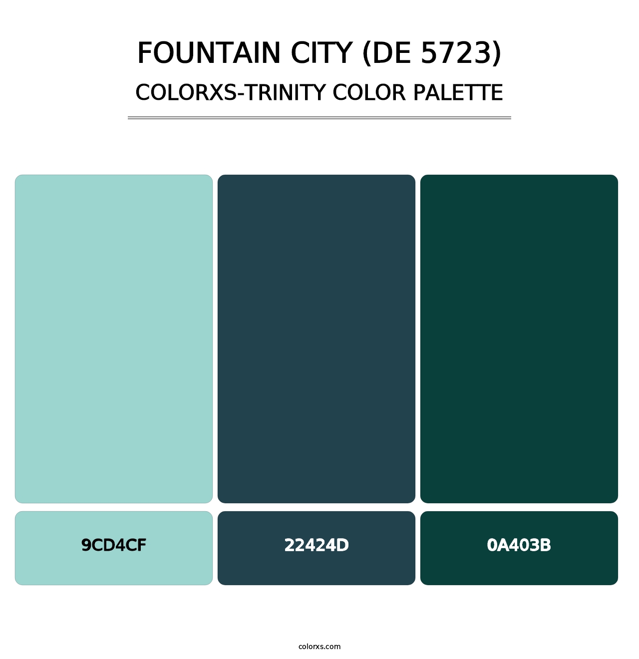Fountain City (DE 5723) - Colorxs Trinity Palette