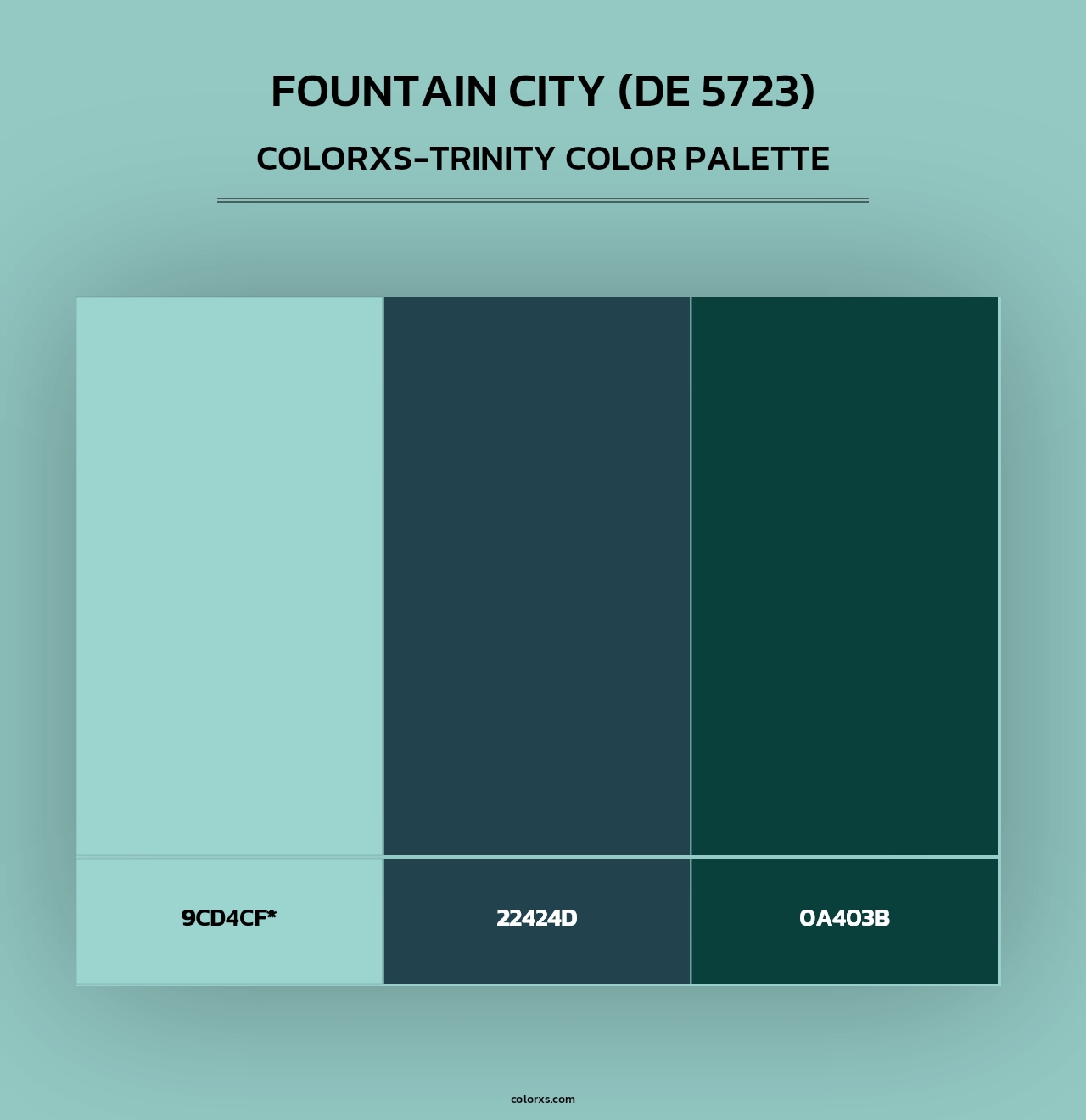 Fountain City (DE 5723) - Colorxs Trinity Palette