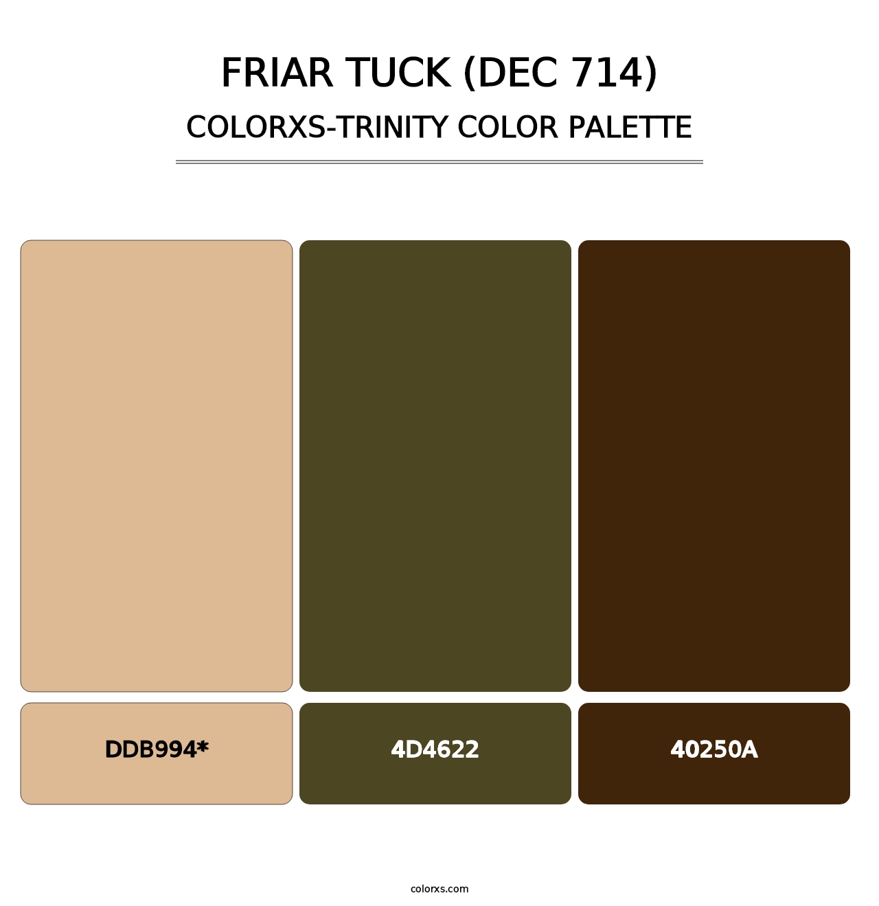 Friar Tuck (DEC 714) - Colorxs Trinity Palette