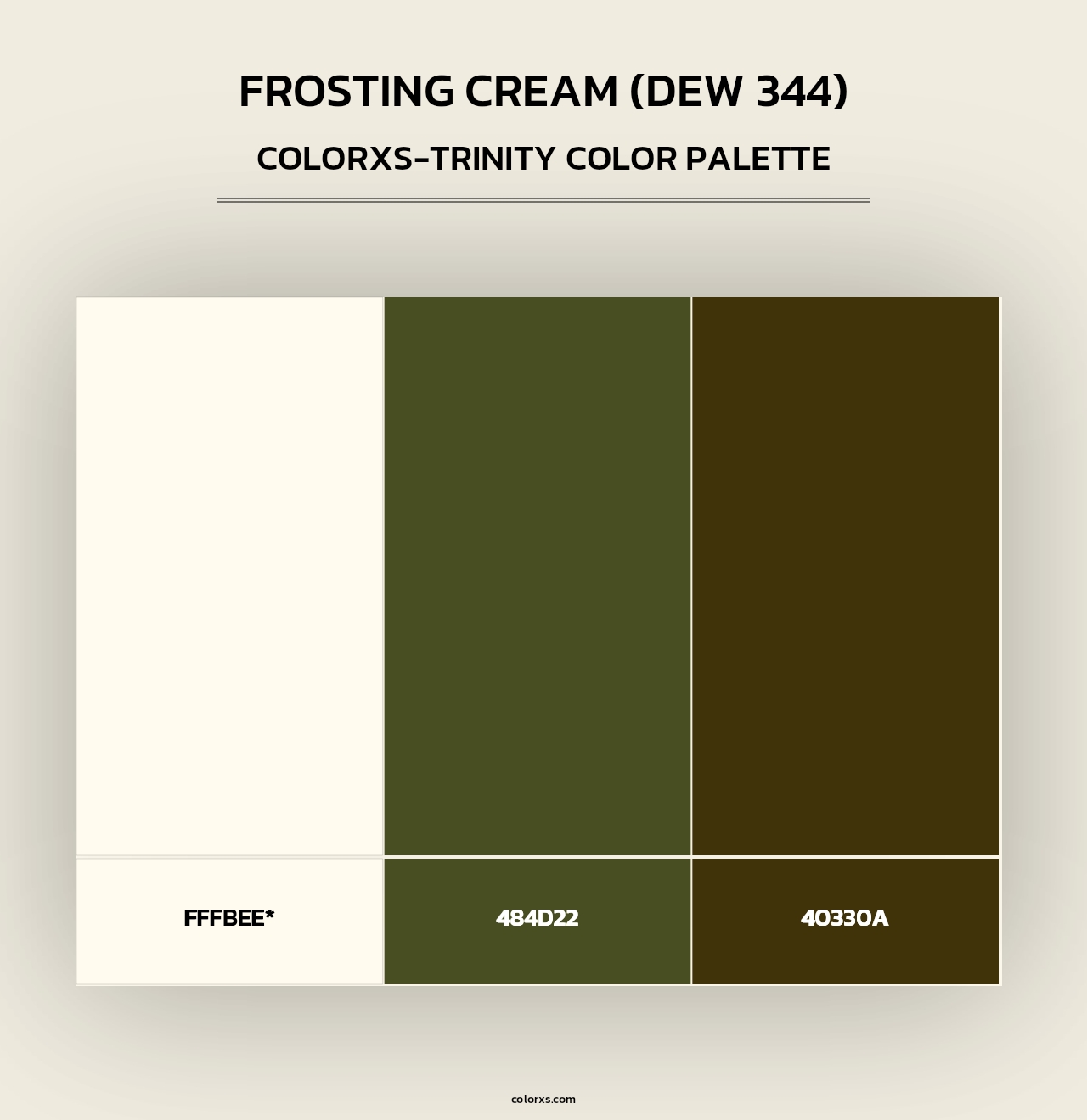 Frosting Cream (DEW 344) - Colorxs Trinity Palette