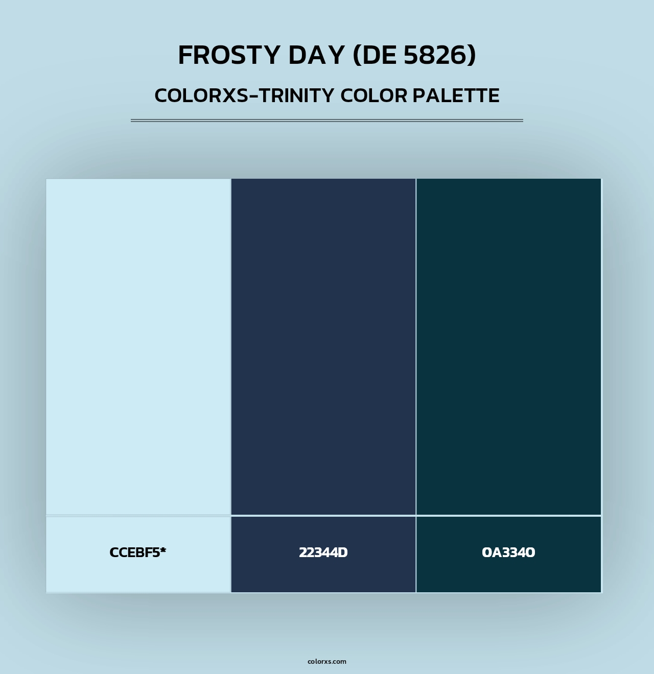 Frosty Day (DE 5826) - Colorxs Trinity Palette