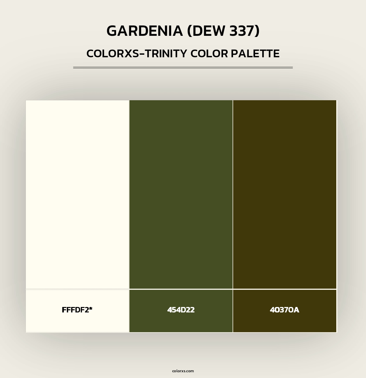 Gardenia (DEW 337) - Colorxs Trinity Palette