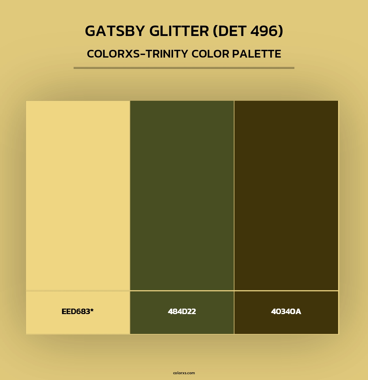 Gatsby Glitter (DET 496) - Colorxs Trinity Palette