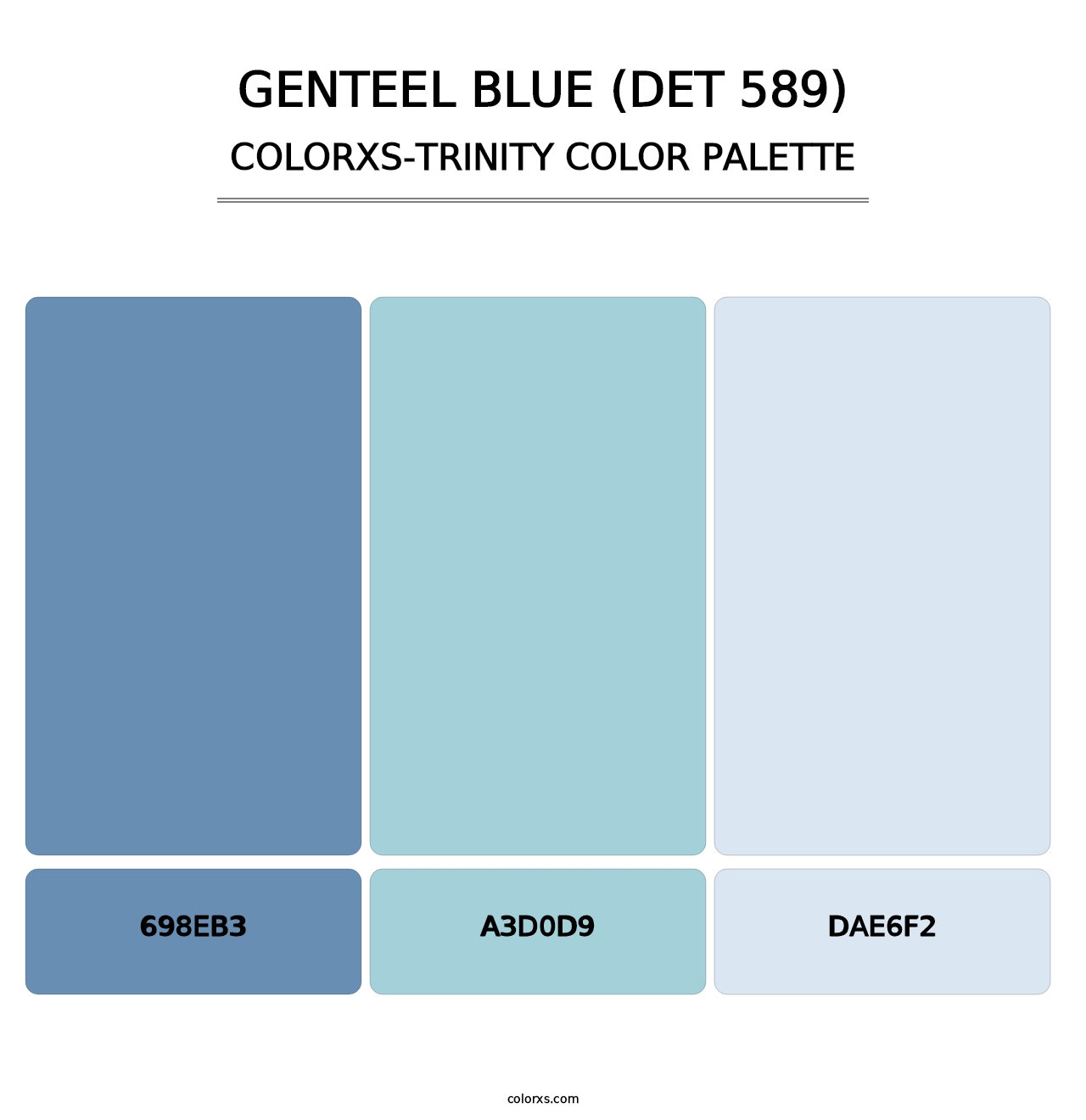 Genteel Blue (DET 589) - Colorxs Trinity Palette