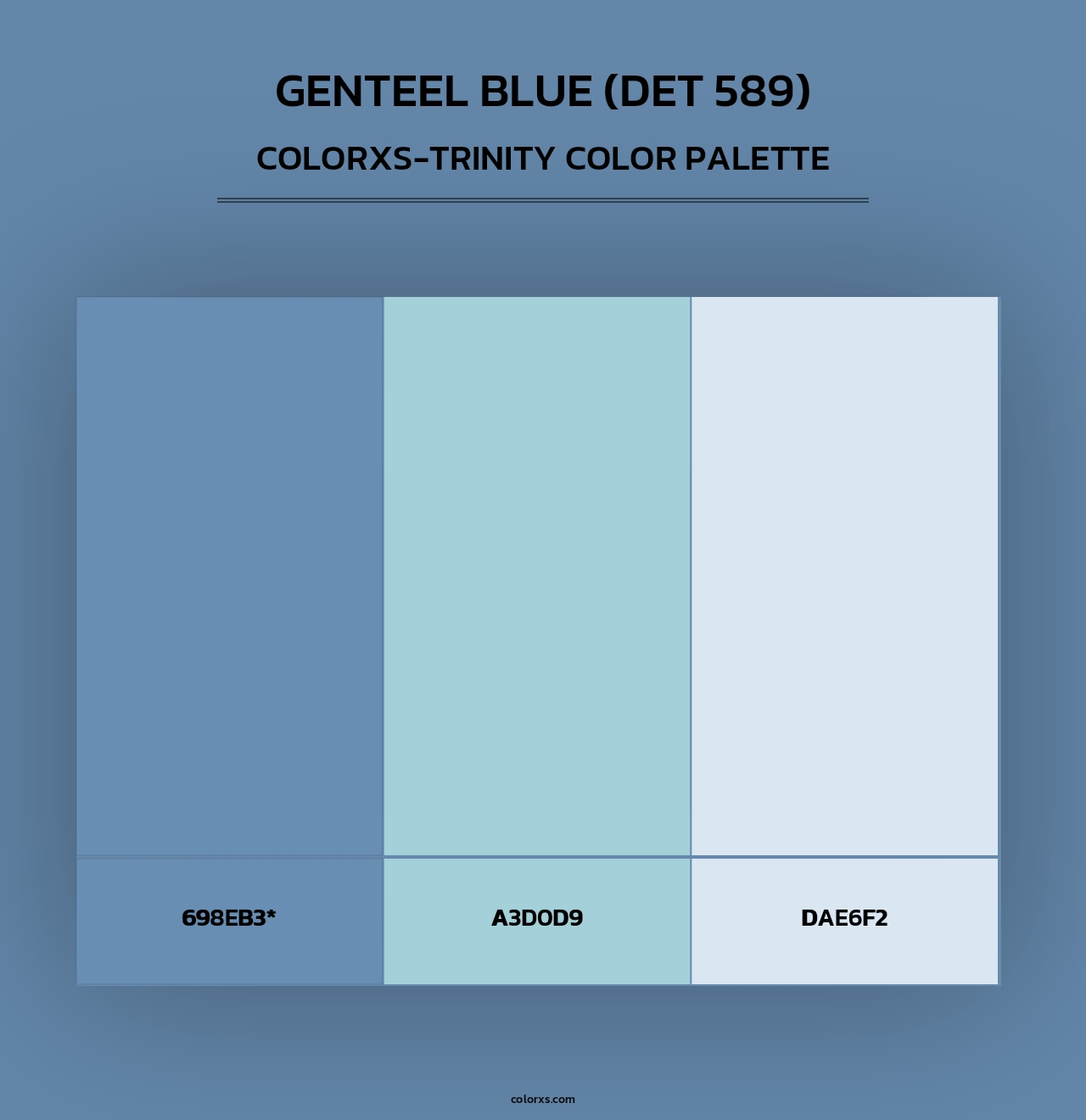 Genteel Blue (DET 589) - Colorxs Trinity Palette