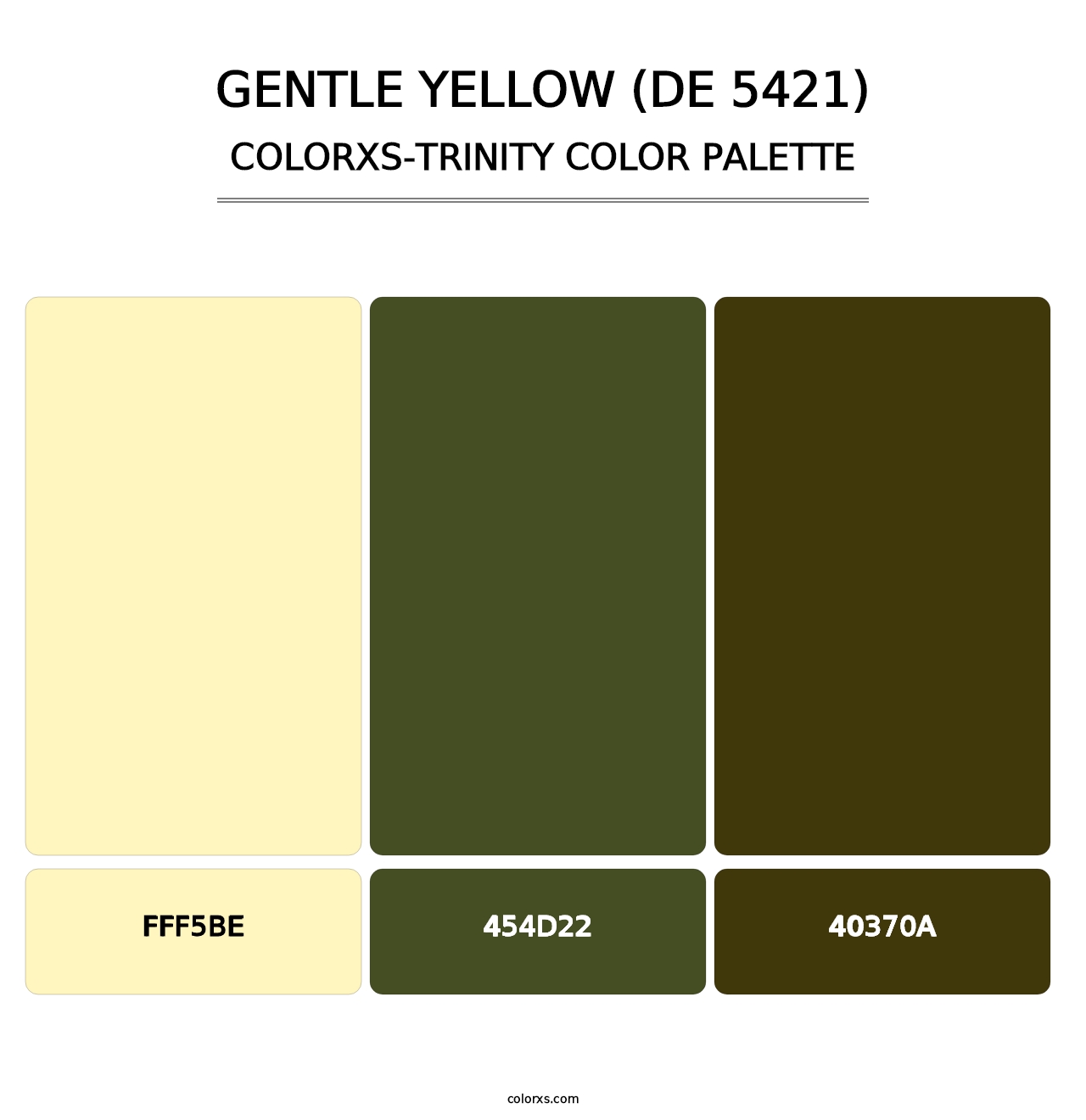 Gentle Yellow (DE 5421) - Colorxs Trinity Palette
