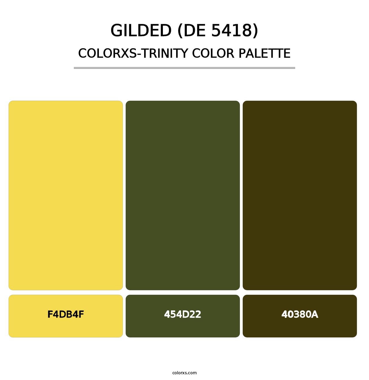 Gilded (DE 5418) - Colorxs Trinity Palette