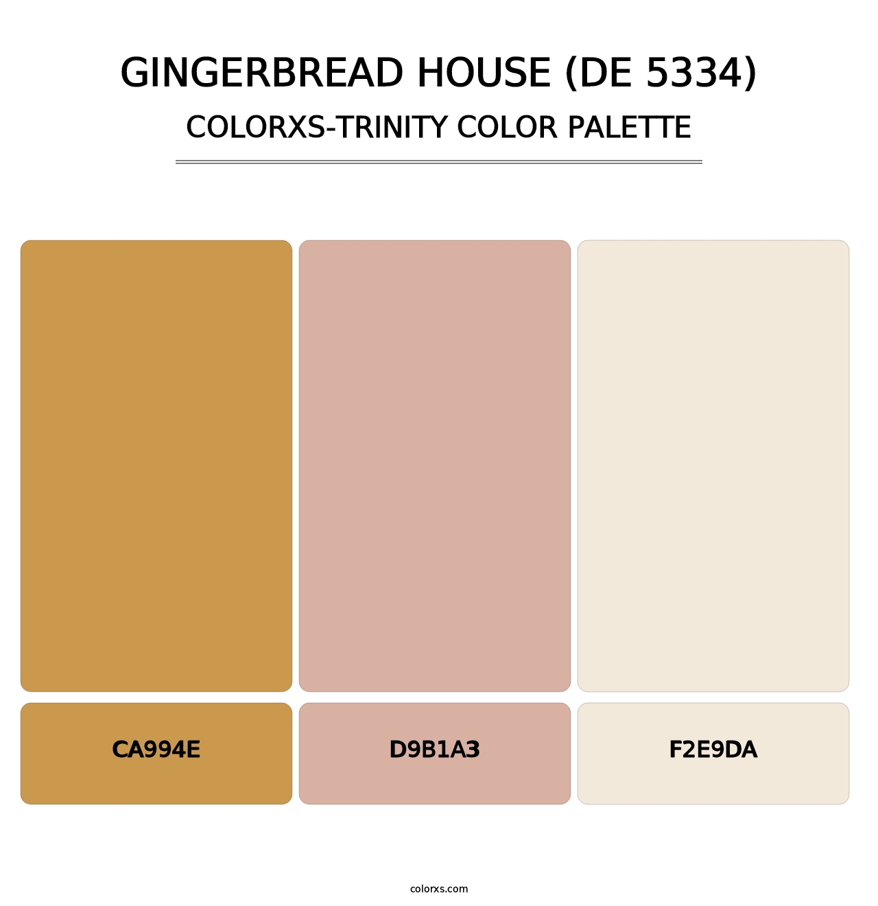 Gingerbread House (DE 5334) - Colorxs Trinity Palette