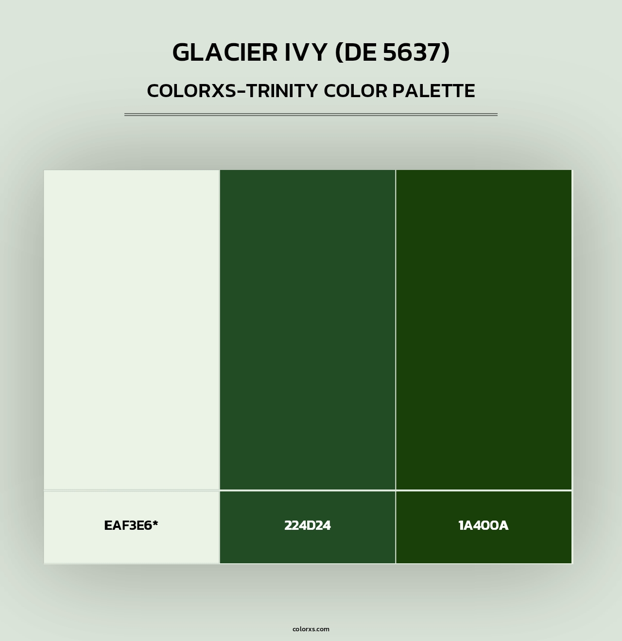Glacier Ivy (DE 5637) - Colorxs Trinity Palette