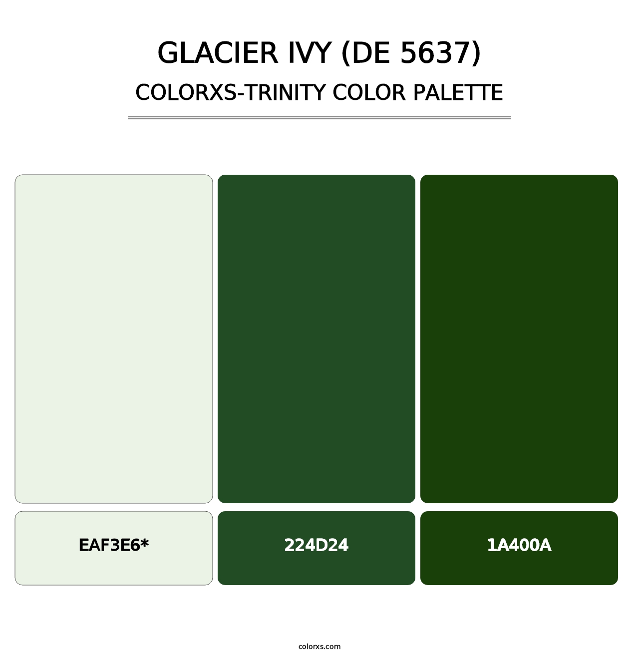Glacier Ivy (DE 5637) - Colorxs Trinity Palette